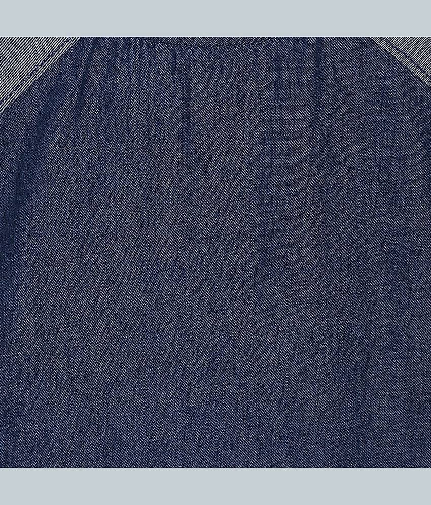 MINI KLUB Pack of 1 Baby Girls Cotton Dress ( Blue )