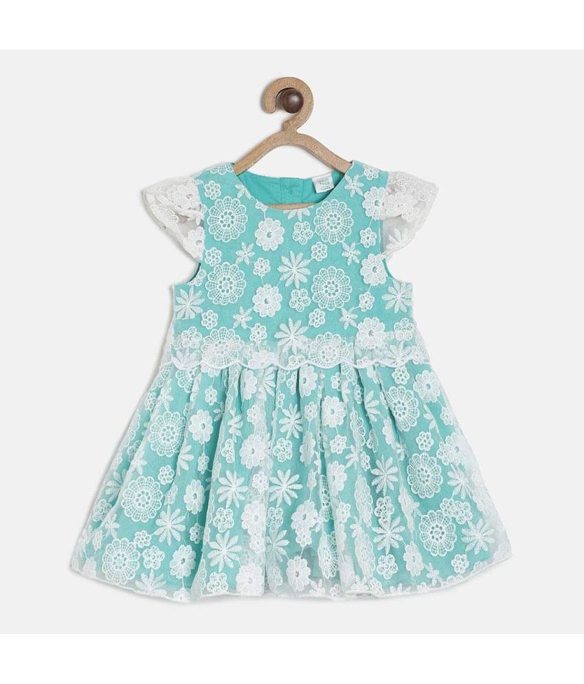     			MINI KLUB Pack of 1 Baby Girls Polyester Dress ( Blue )