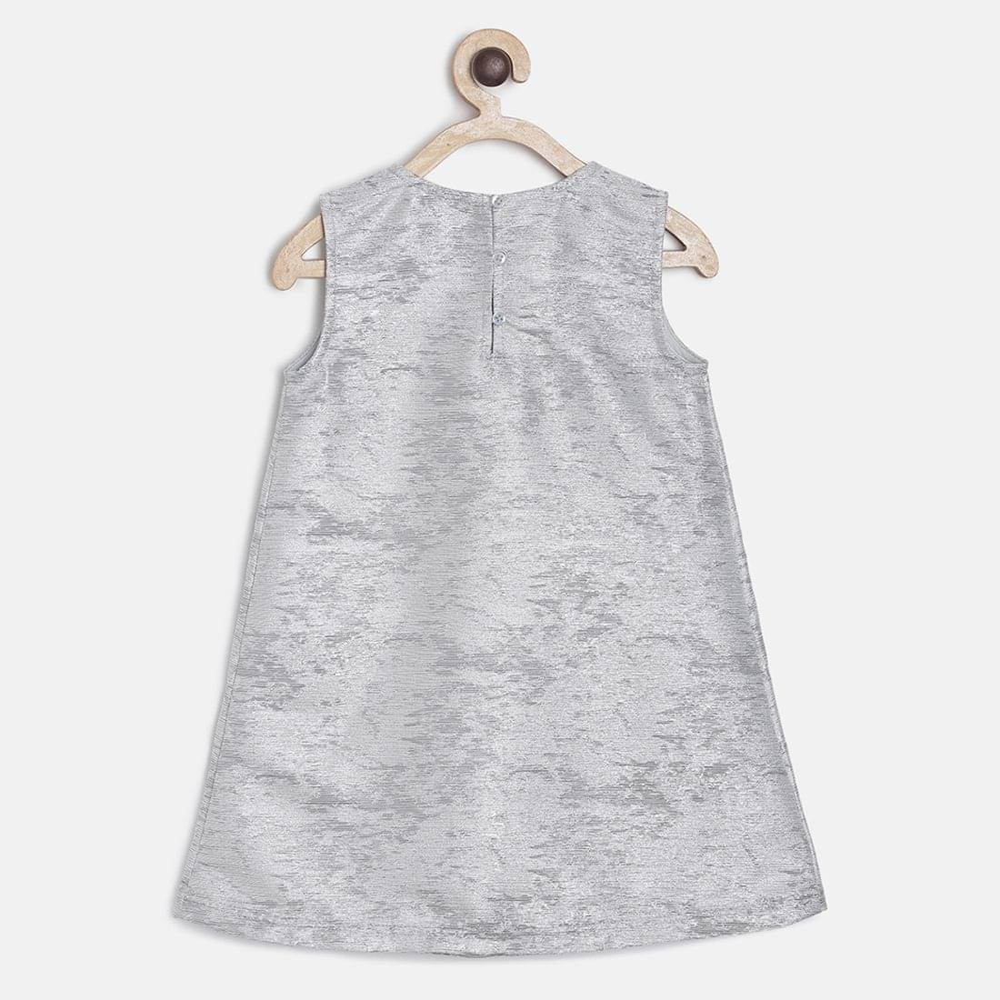     			MINI KLUB Pack of 1 Baby Girls Polyester Dress ( Gray )