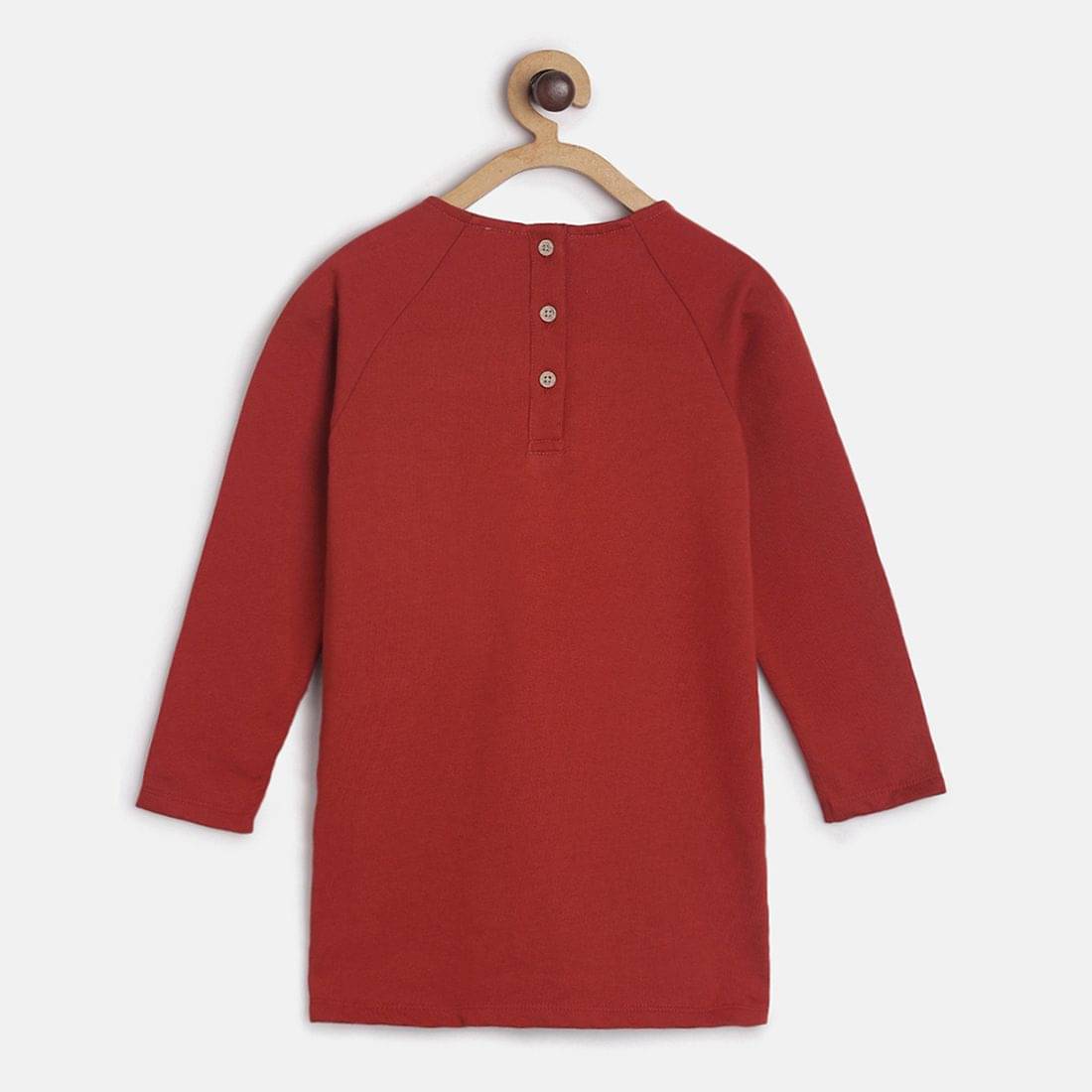     			MINI KLUB Pack of 1 Baby Girls Cotton Dress ( Maroon )