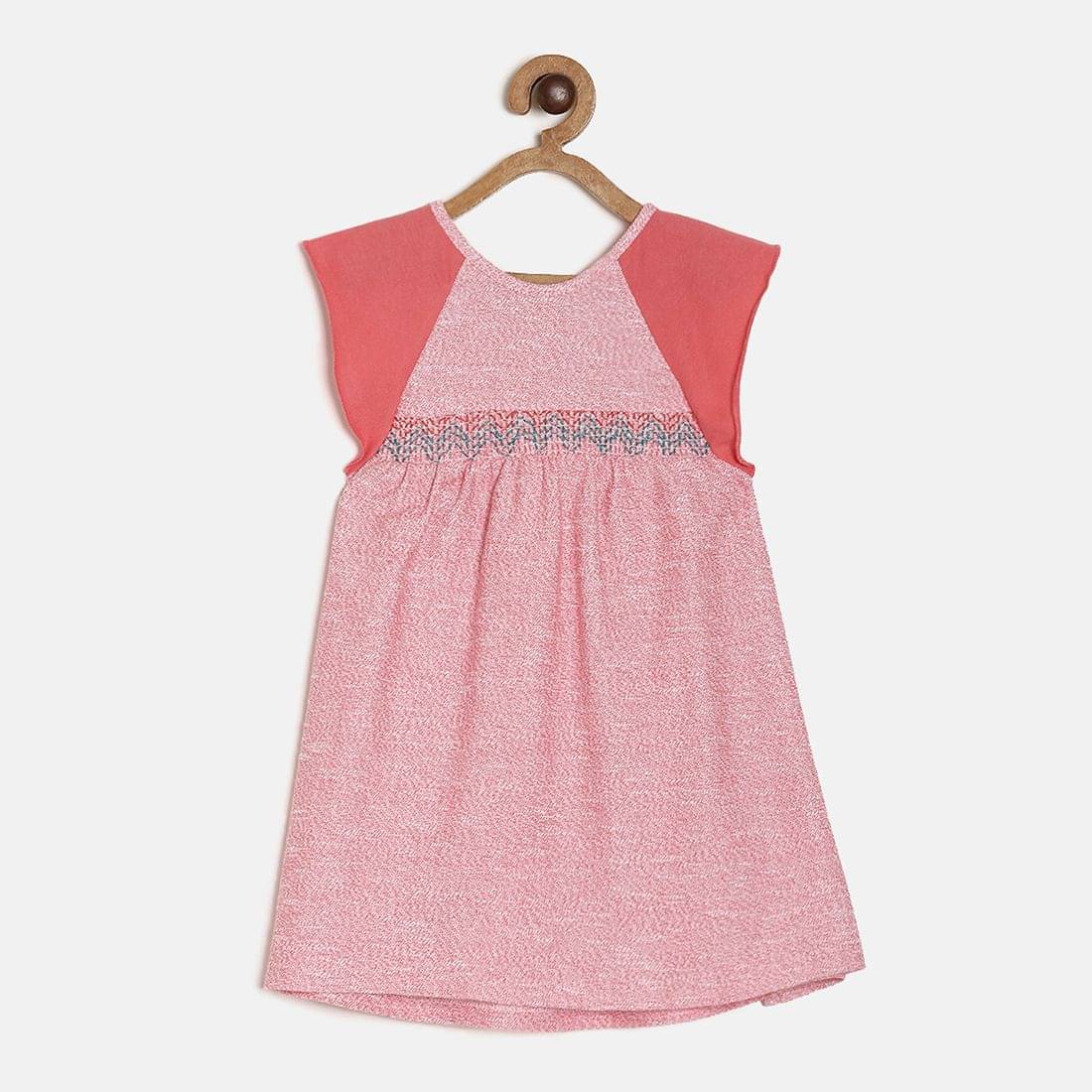     			MINI KLUB Pack of 1 Baby Girls Cotton Dress ( Red )