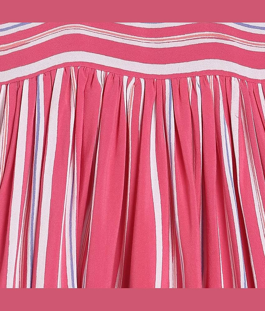 MINI KLUB Pack of 1 Baby Girls Rayon Dress ( Red )