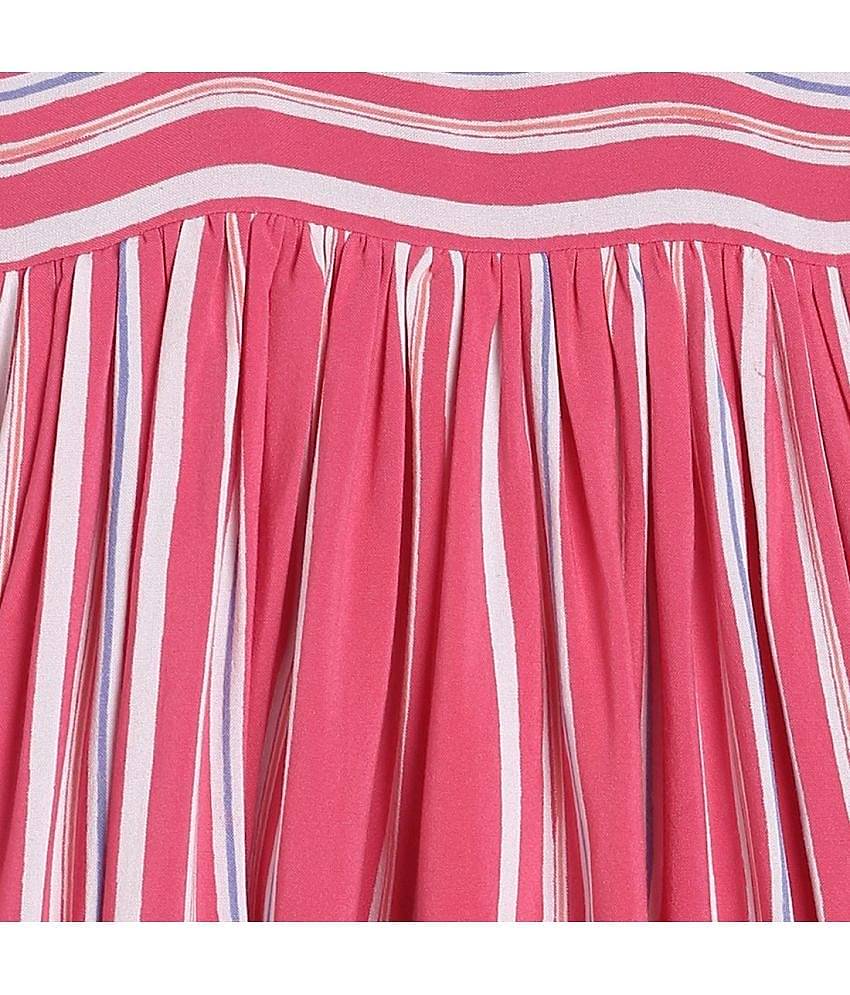 MINI KLUB Pack of 1 Baby Girls Rayon Dress ( Red )