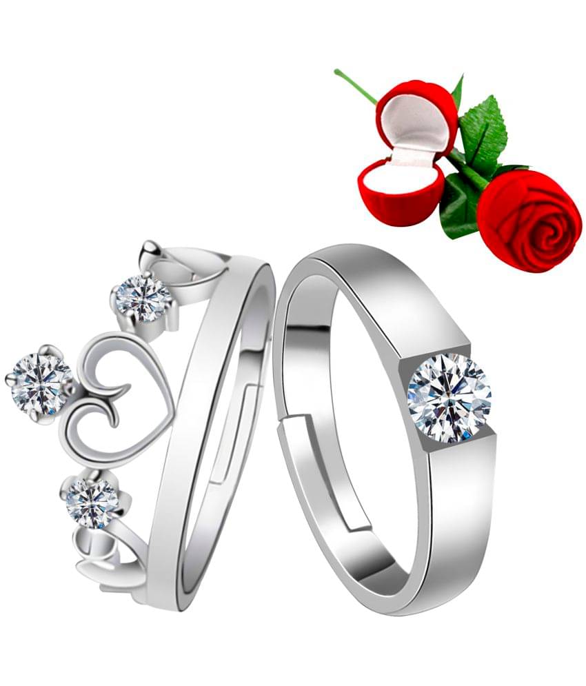     			Silver Shine - Silver Rings ( Pack of 1 )