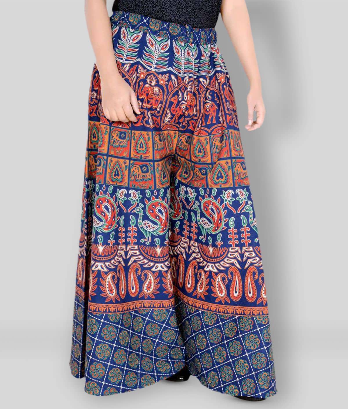 Sttoffa - Multicolor Cotton Wide leg Women's Palazzos ( Pack of 1 ) - Palazzos | Buy online on ZillyBuy