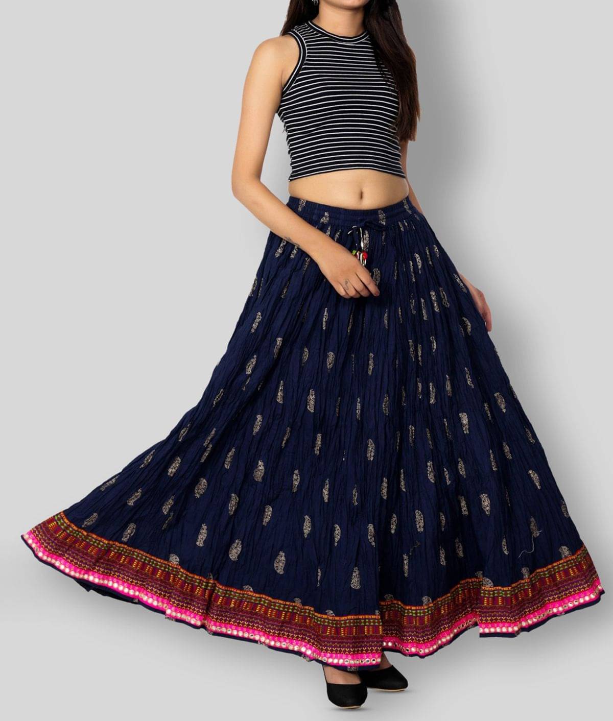     			FABRR - Multicolor Cotton Women's A-Line Skirt ( Pack of 1 )
