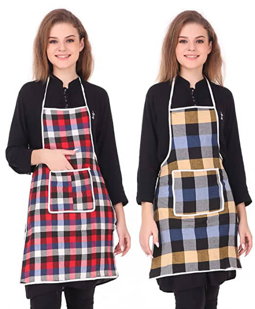 Aazeem  Multicolor Half Apron ( Pack of 2 )