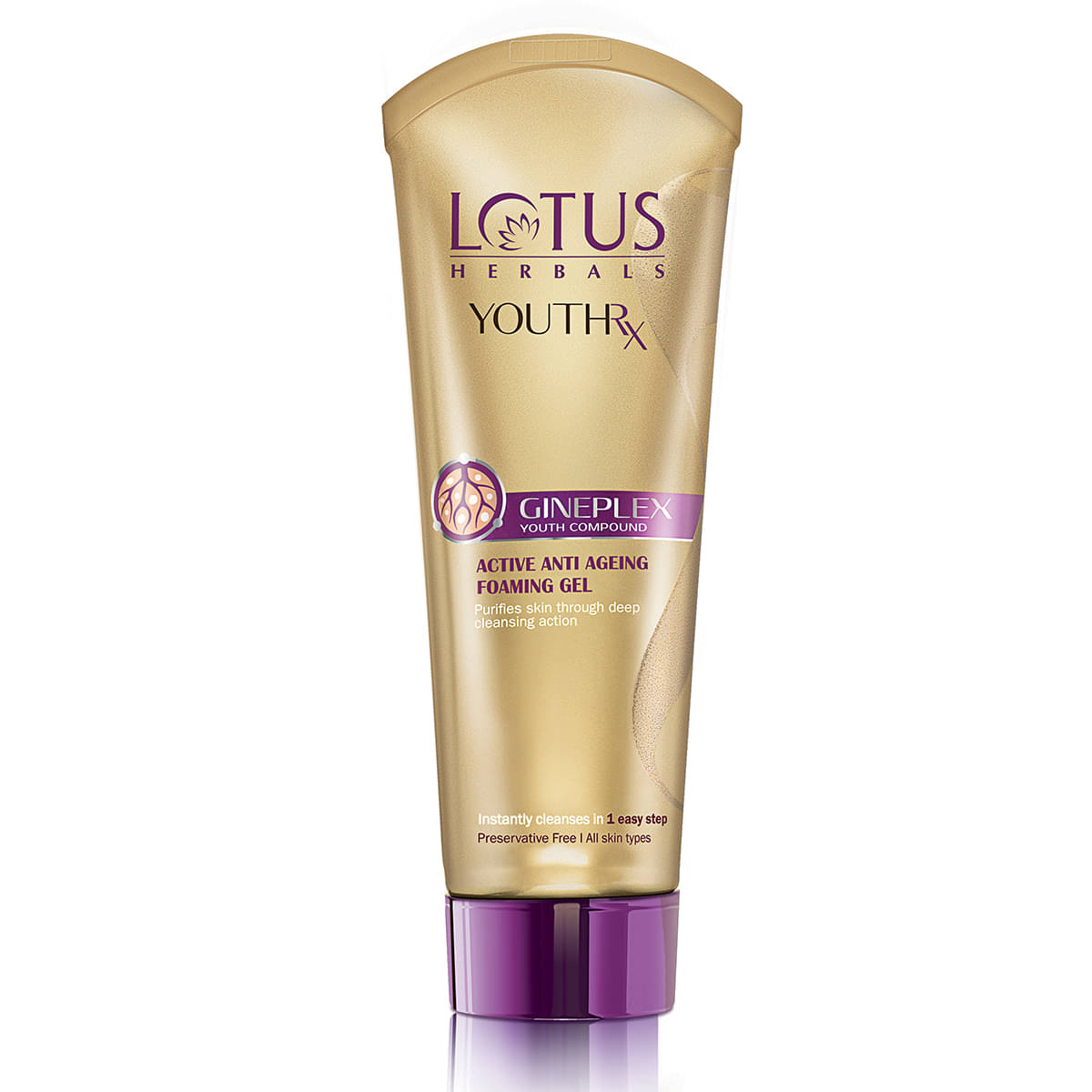 Lotus Herbals Youthrx Active Anti Ageing Foaming gel Face Wash , With Jojoba &Ginger , 50G (Pack of 1) Lotus Herbals Youthrx Active Anti Ageing Foaming gel Face Wash , With Jojoba &Ginger , 50G (Pack of 1)