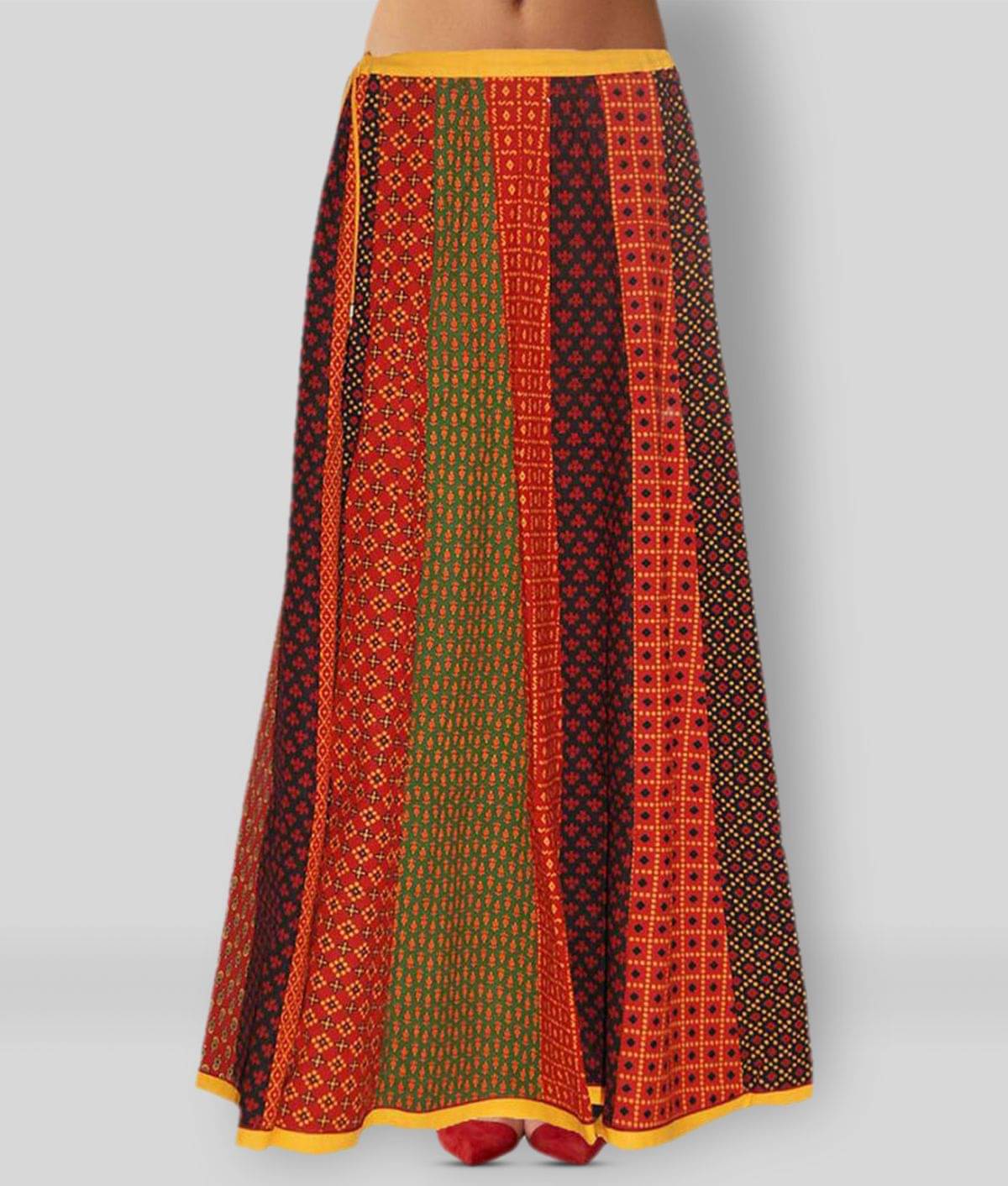     			Sttoffa - Multicolor Cotton Women's A-Line Skirt ( Pack of 1 )