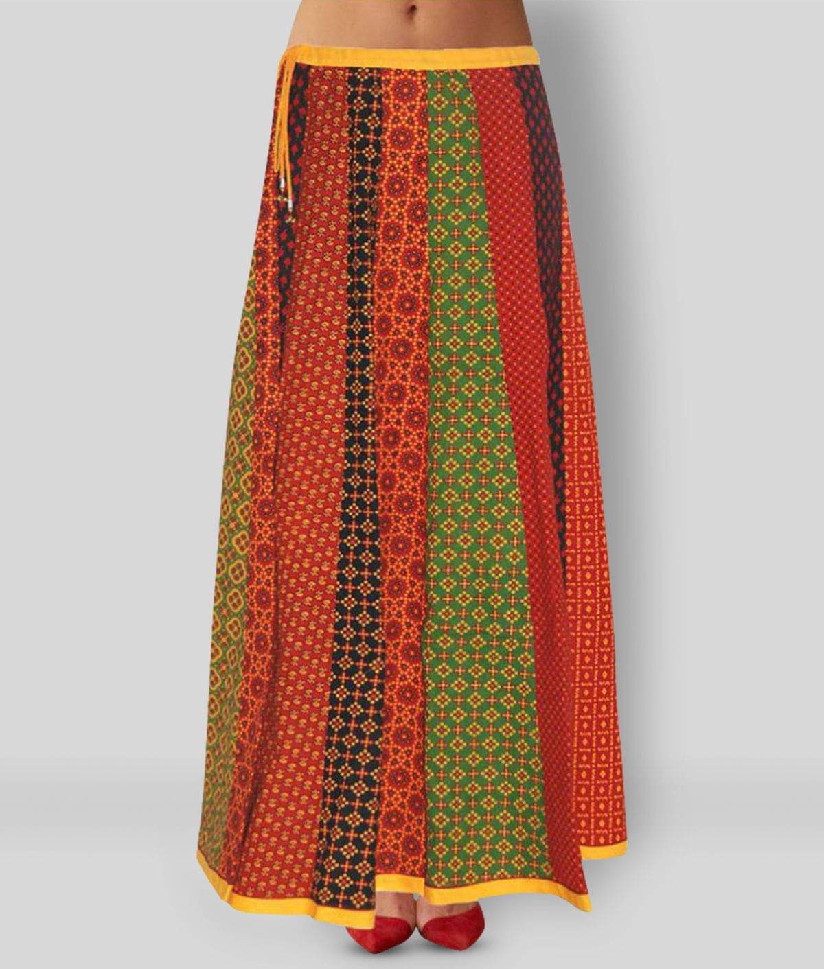 Sttoffa - Multicolor Cotton Women's A-Line Skirt ( Pack of 1 ) Sttoffa - Multicolor Cotton Women's A-Line Skirt ( Pack of 1 )