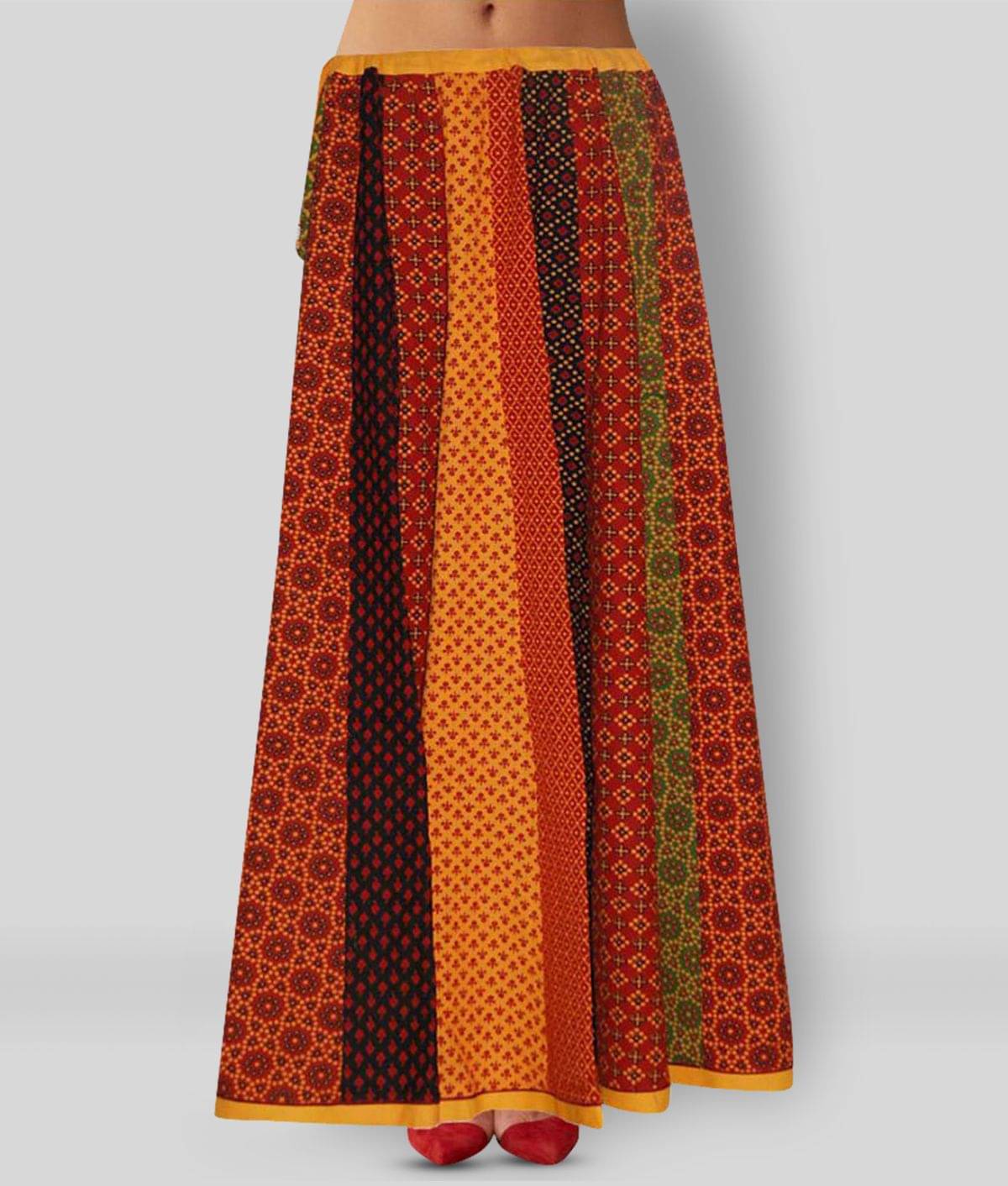     			Sttoffa - Multicolor Cotton Women's A-Line Skirt ( Pack of 1 )