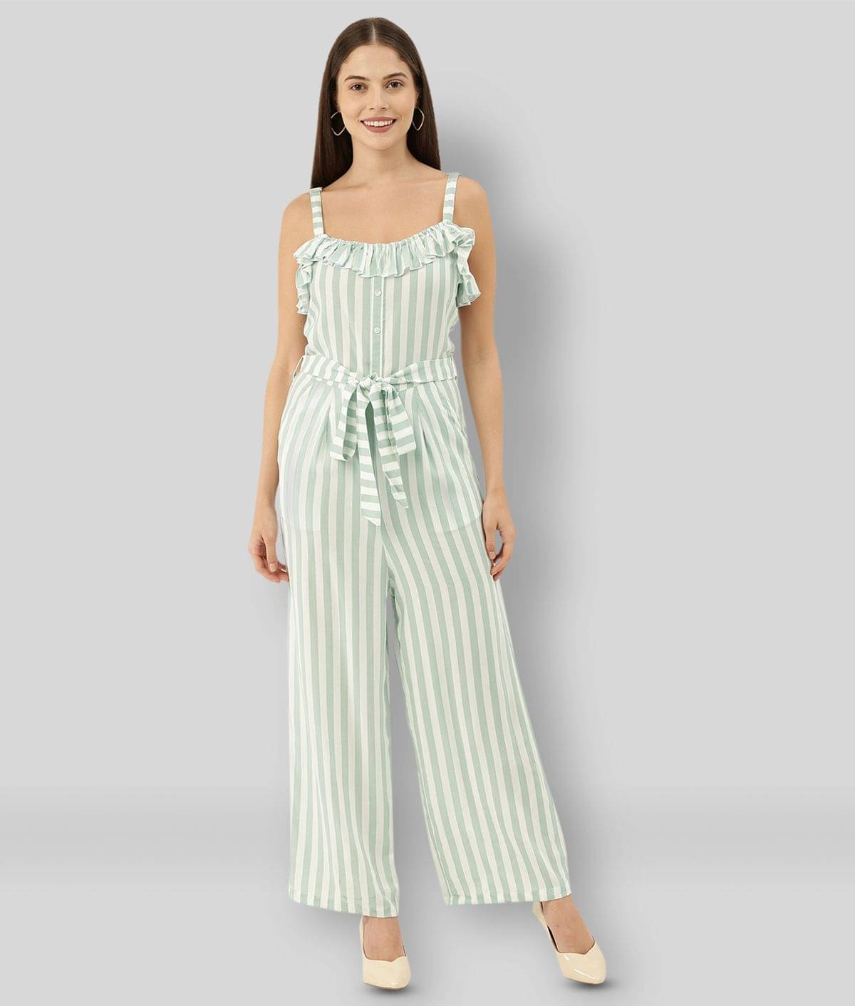 The Dry State - Multicolor Rayon Regular Fit Women's Jumpsuit ( Pack of 1 )     			The Dry State - Multicolor Rayon Regular Fit Women's Jumpsuit ( Pack of 1 )
