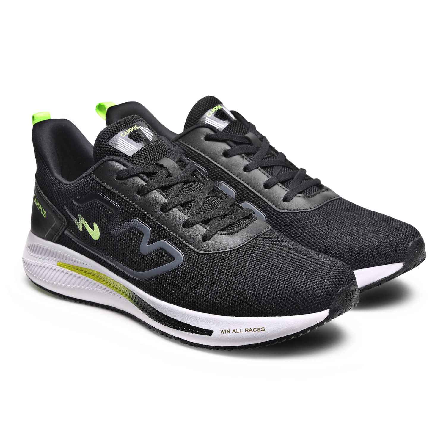 Campus - RAKE White Men's Sports Running Shoes - Sports Shoes | Buy online on ZillyBuy