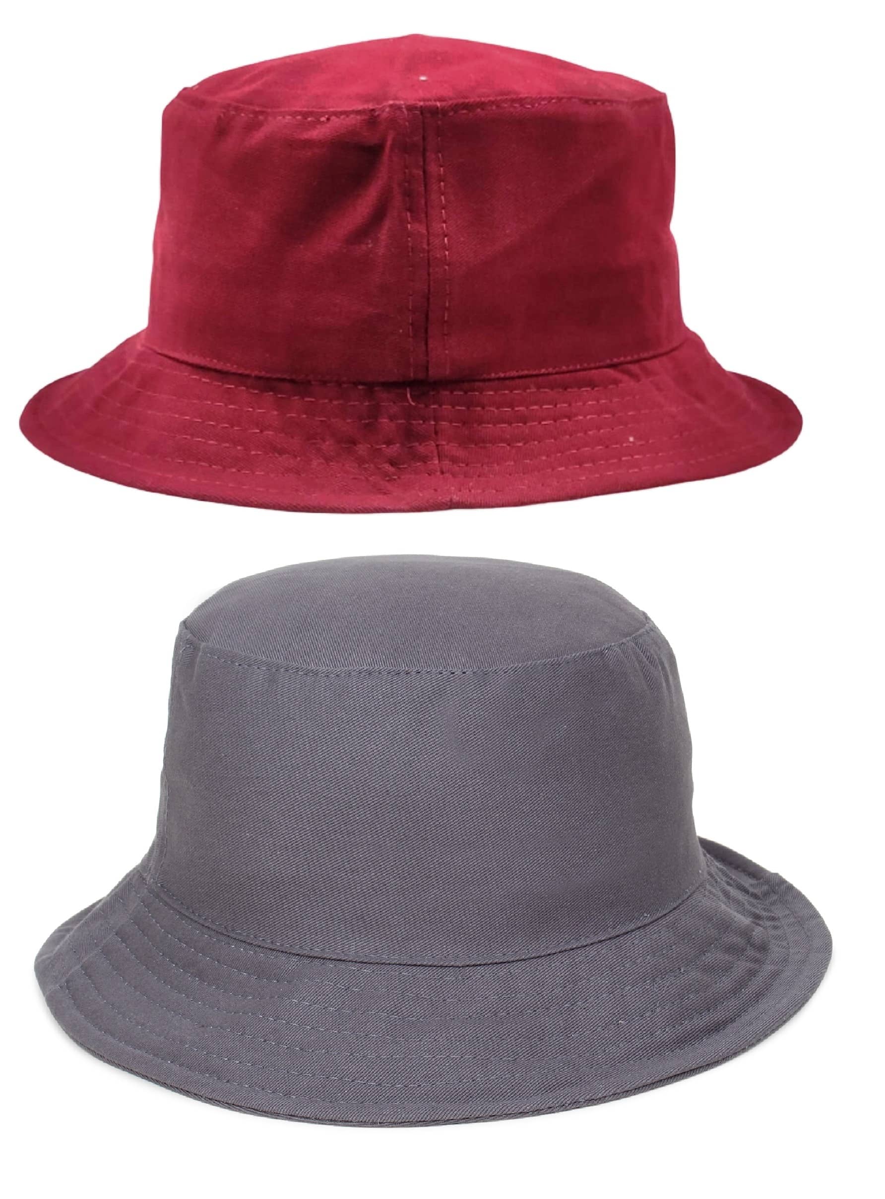 Zacharias - Multi Color Cotton Men's Hat ( Pack of 2 )