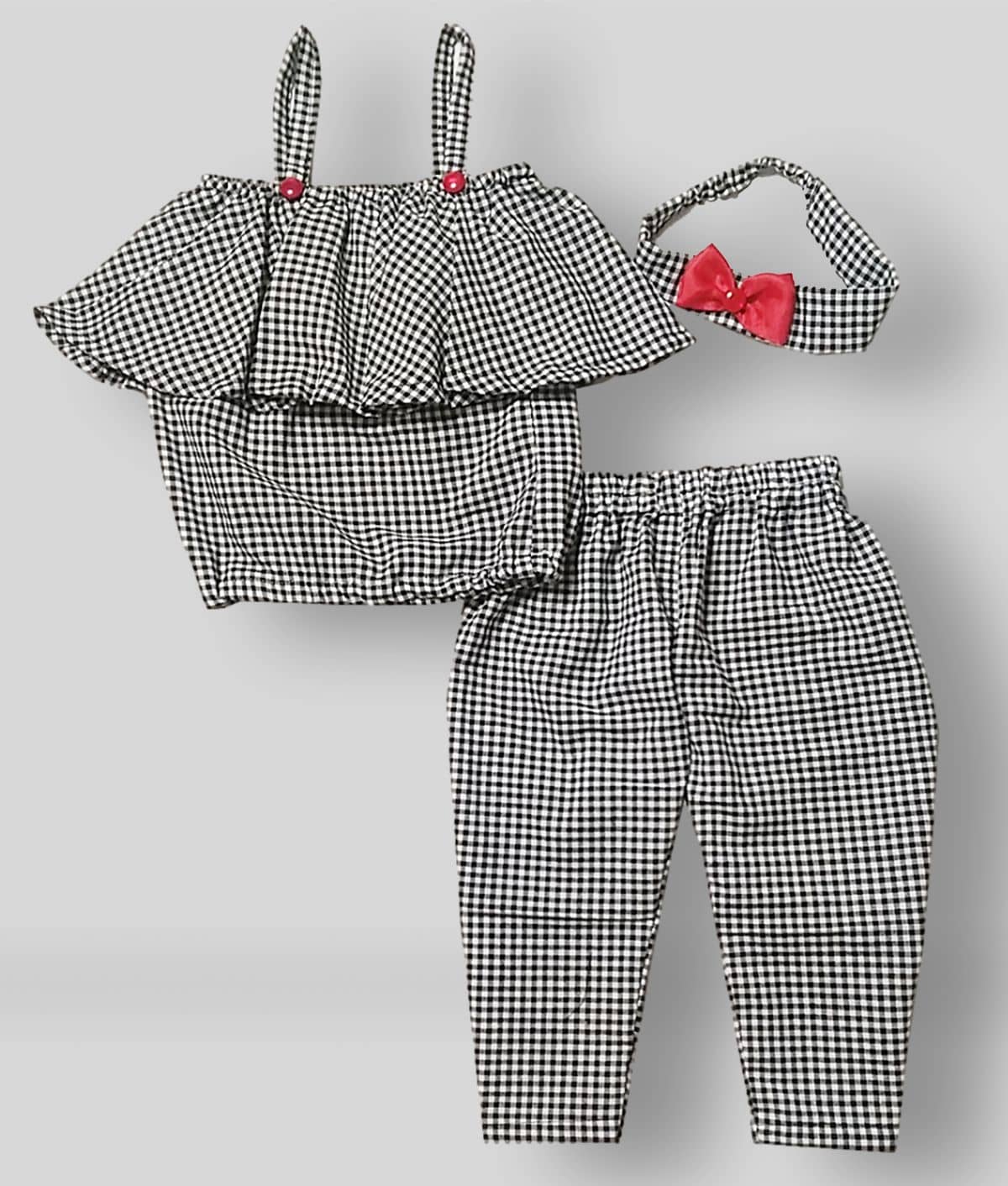 harshvardhanmart Pack of 1 Baby Girls Cotton Blend Tops & Bottoms Sets ( Multi )