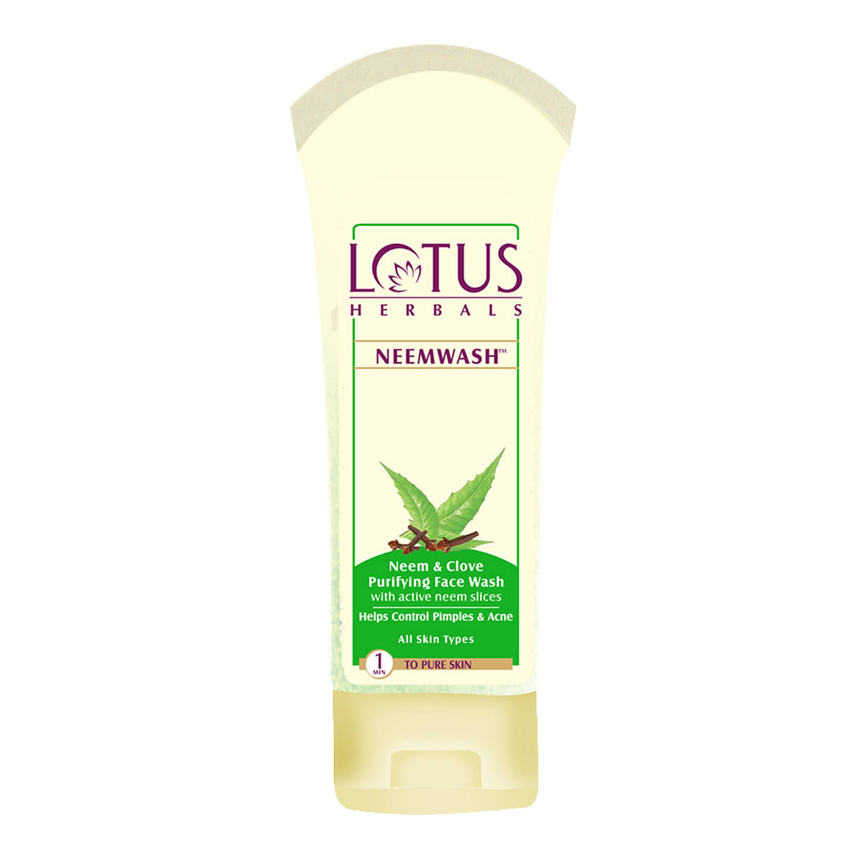Lotus Herbals Neemwash Neem & Clove Ultra Purifying Face Wash With Active Neem Slices , 120Ml Lotus Herbals Neemwash Neem & Clove Ultra Purifying Face Wash With Active Neem Slices , 120Ml