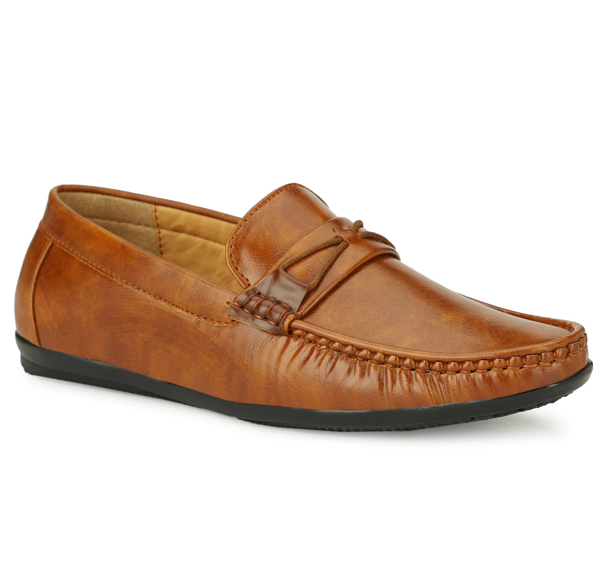 Buxton - Tan Men's Loafers - Formal Shoes | Buy online on ZillyBuy