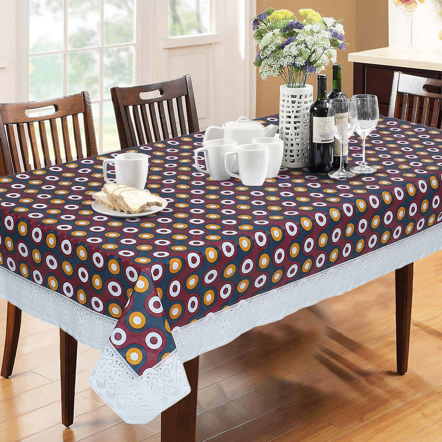     			Multi PVC Table Cover ( Pack of 1 )