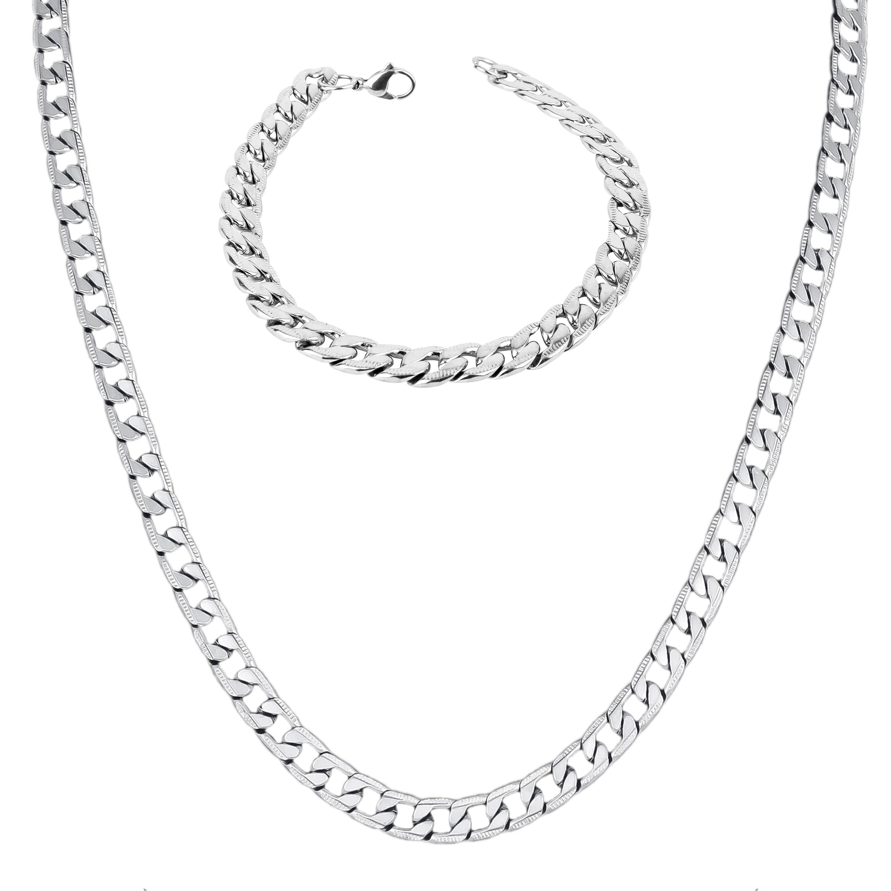 FASHION FRILL - Silver Plated Chain ( Pack of 2 )