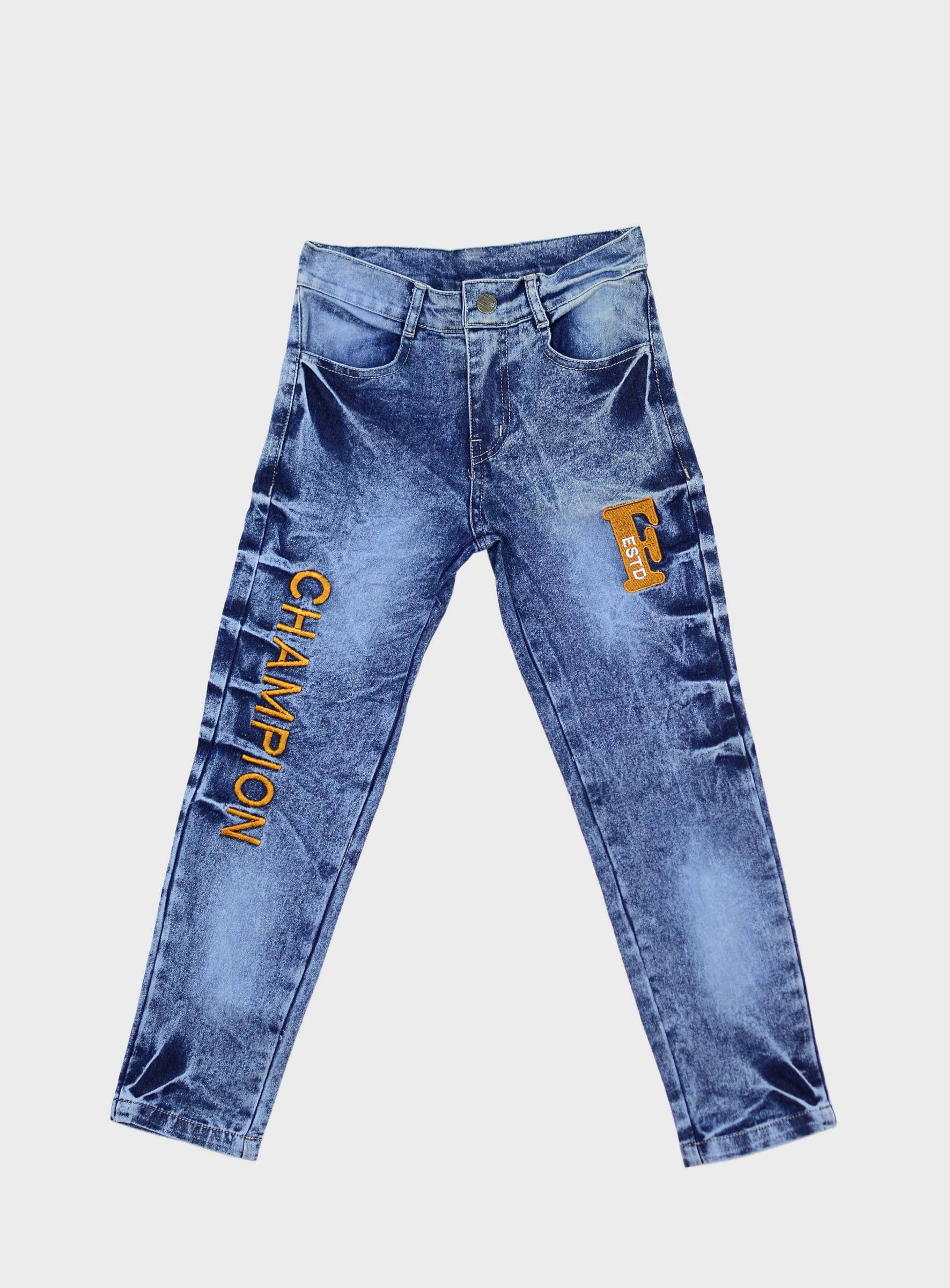 Me N My CLOSET Pack of 1 Boys 100% Cotton Jeans ( Blue ) - Jeans | Buy online on ZillyBuy