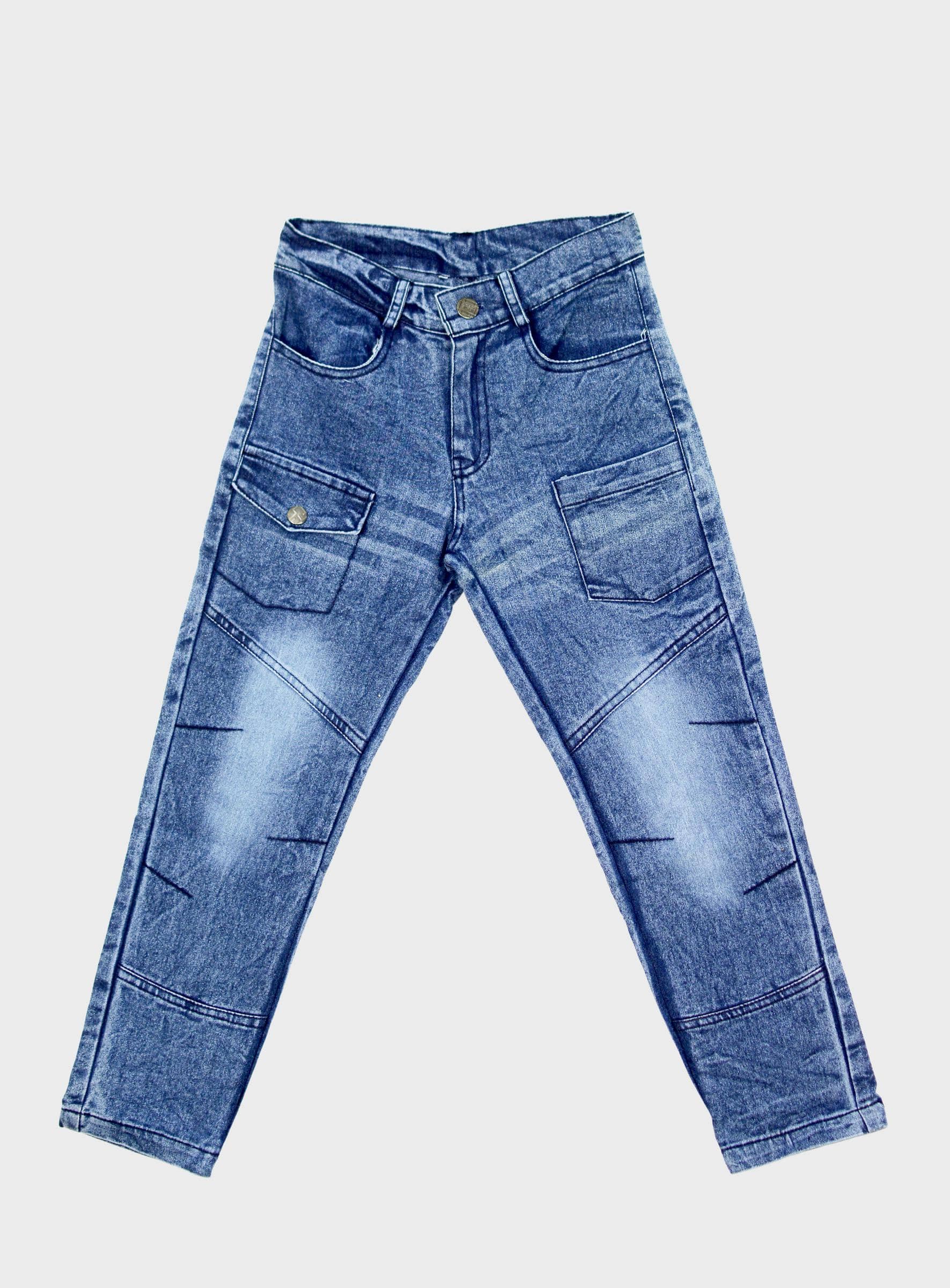 Me N My CLOSET Pack of 1 Boys 100% Cotton Jeans ( Blue ) - Jeans | Buy online on ZillyBuy