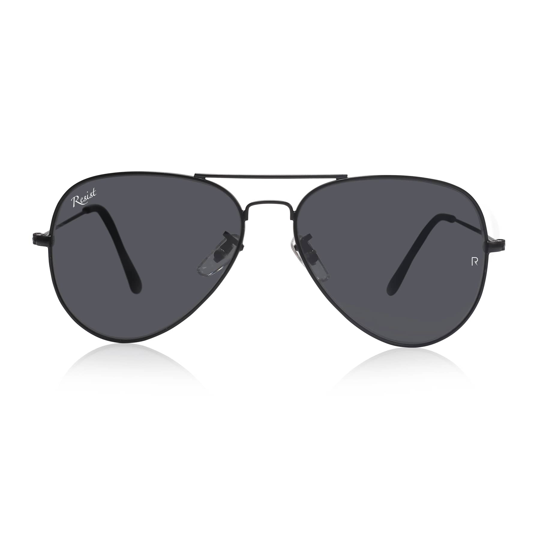 RESIST EYEWEAR Black Pilot Sunglasses ( Pack of 1 ) - Sunglasses | Buy online on ZillyBuy