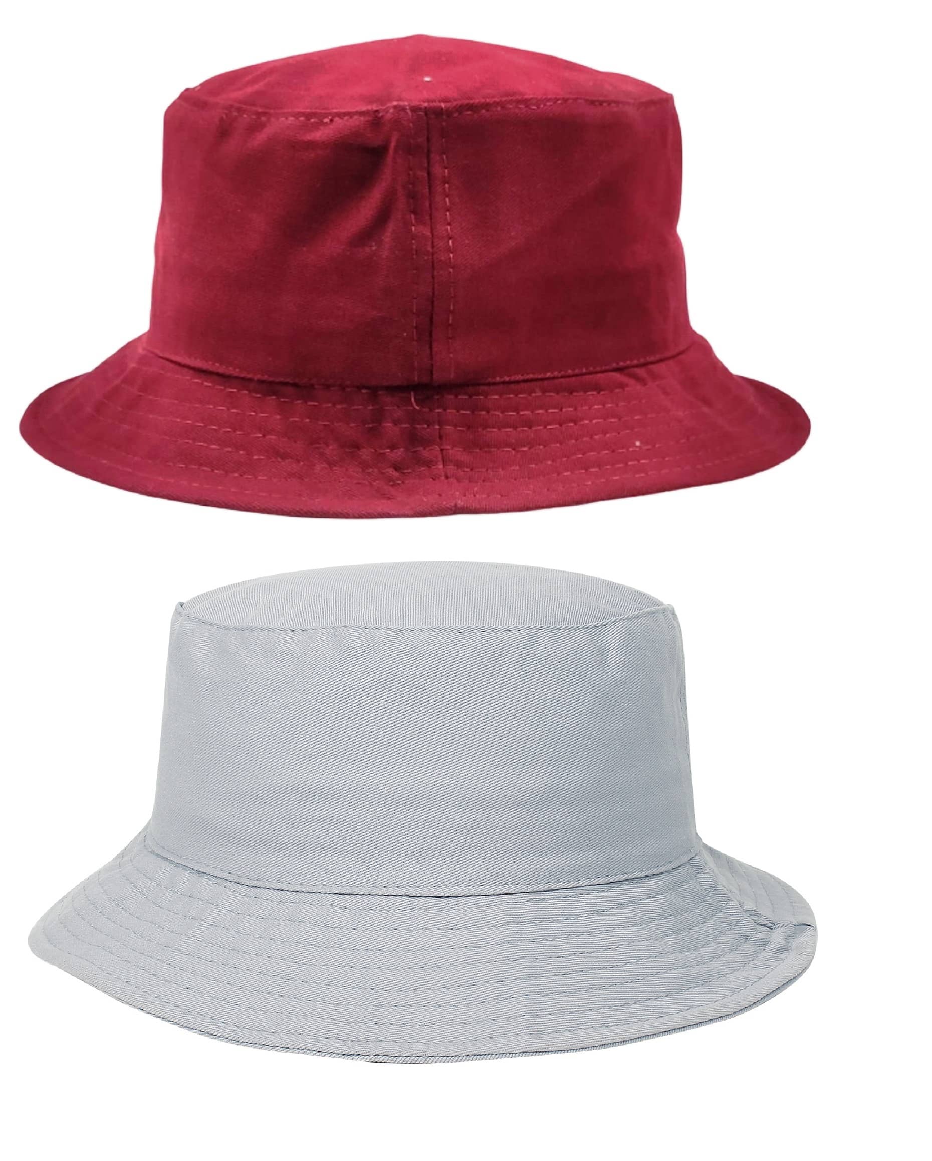 Zacharias - Multi Color Cotton Men's Hat ( Pack of 2 )