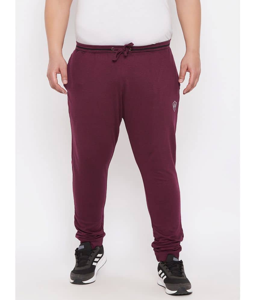 Ardeur - Maroon Cotton Blend Men's Joggers ( Pack of 1 ) - Track Pants | Buy online on ZillyBuy