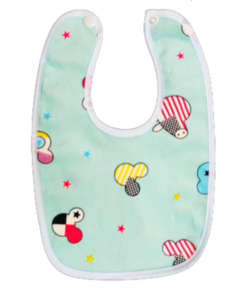     			aurapuro Multi-Colour Cotton Bibs - Set of 1