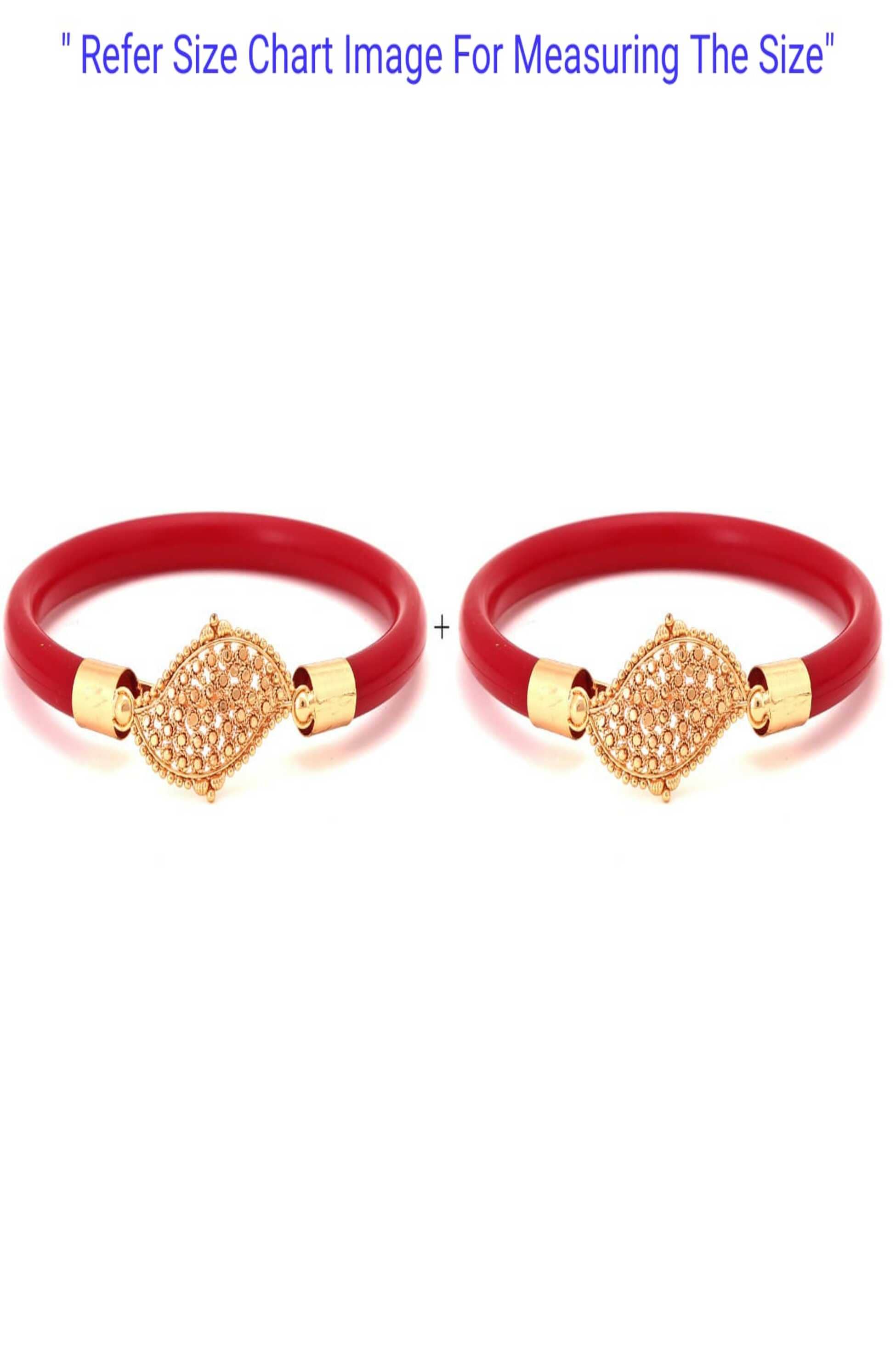 Bovzen - Red Bangle ( Pack of 2 ) - Bangles & Bracelets | Buy online on ZillyBuy