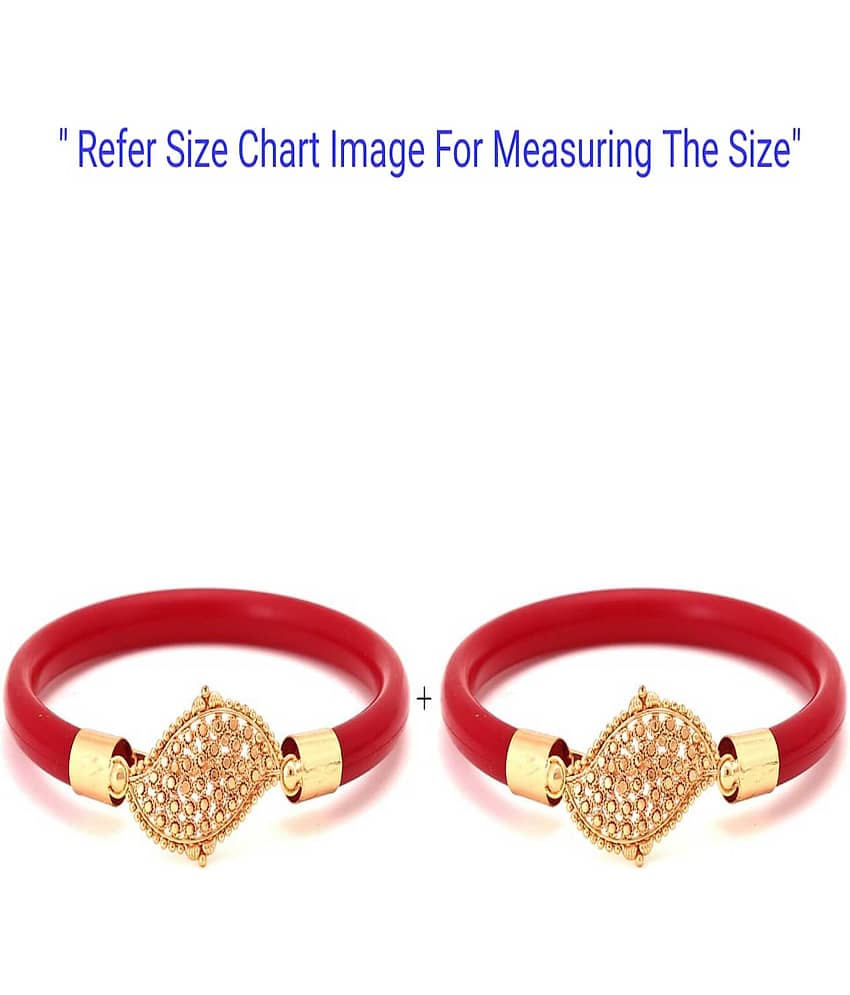 Bovzen - Red Bangle ( Pack of 2 ) - Bangles & Bracelets | Buy online on ZillyBuy