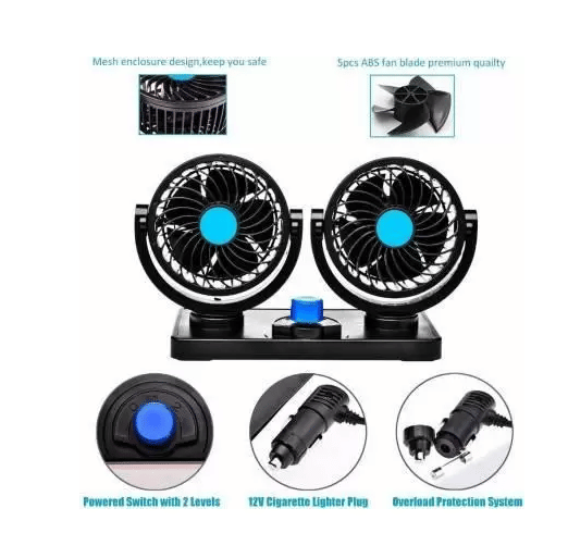 PENYAN Dashboard Fan Black