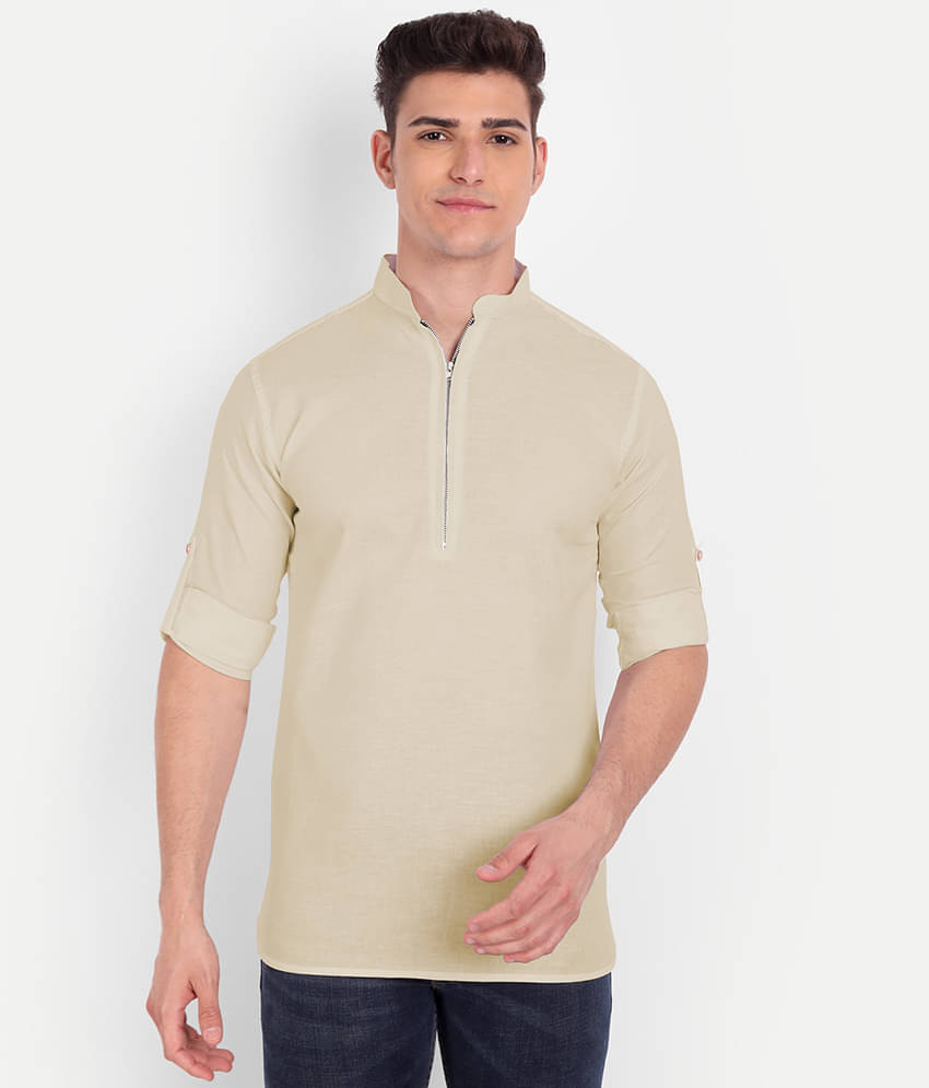     			Vida Loca - Beige Linen Regular Fit Men's Casual Shirt ( Pack of 1 )