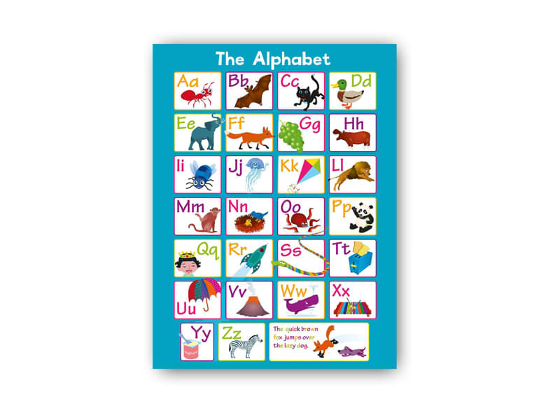 Photojaanic The Alphabets Charts for Kids learning Paper Wall Poster Without Frame     			Photojaanic The Alphabets Charts for Kids learning Paper Wall Poster Without Frame