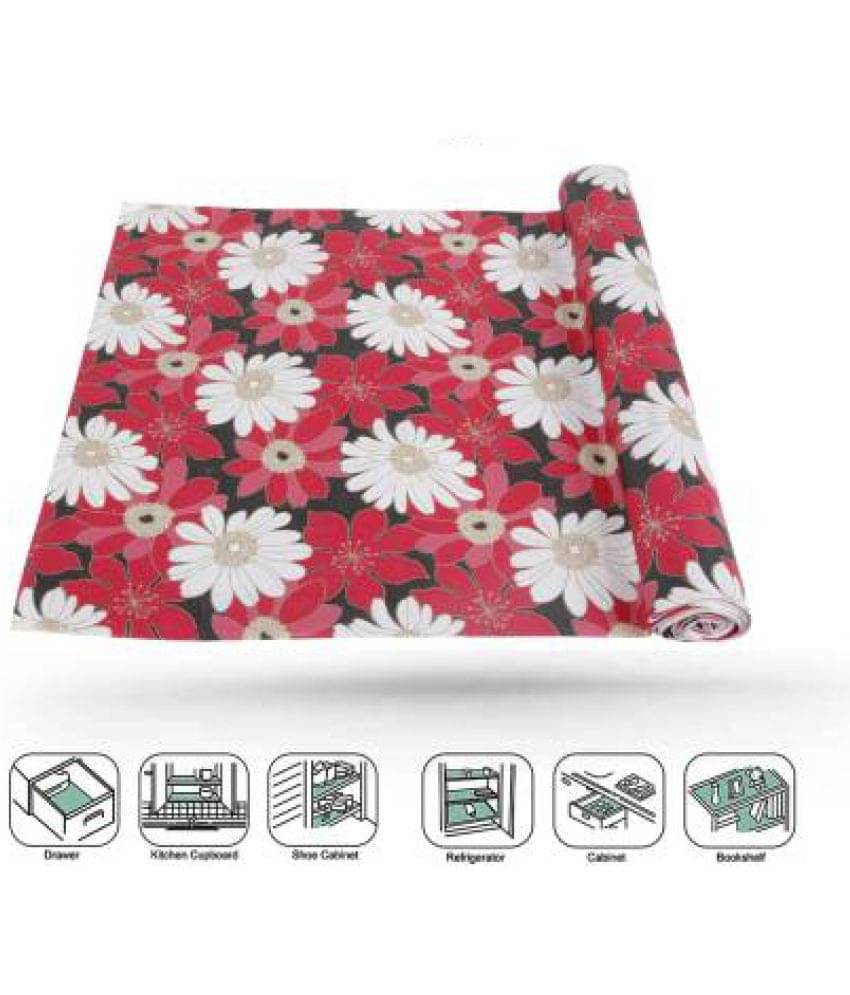 Single PVC Red Kitchen Shelf Cover Cover Single PVC Red Kitchen Shelf Cover Cover