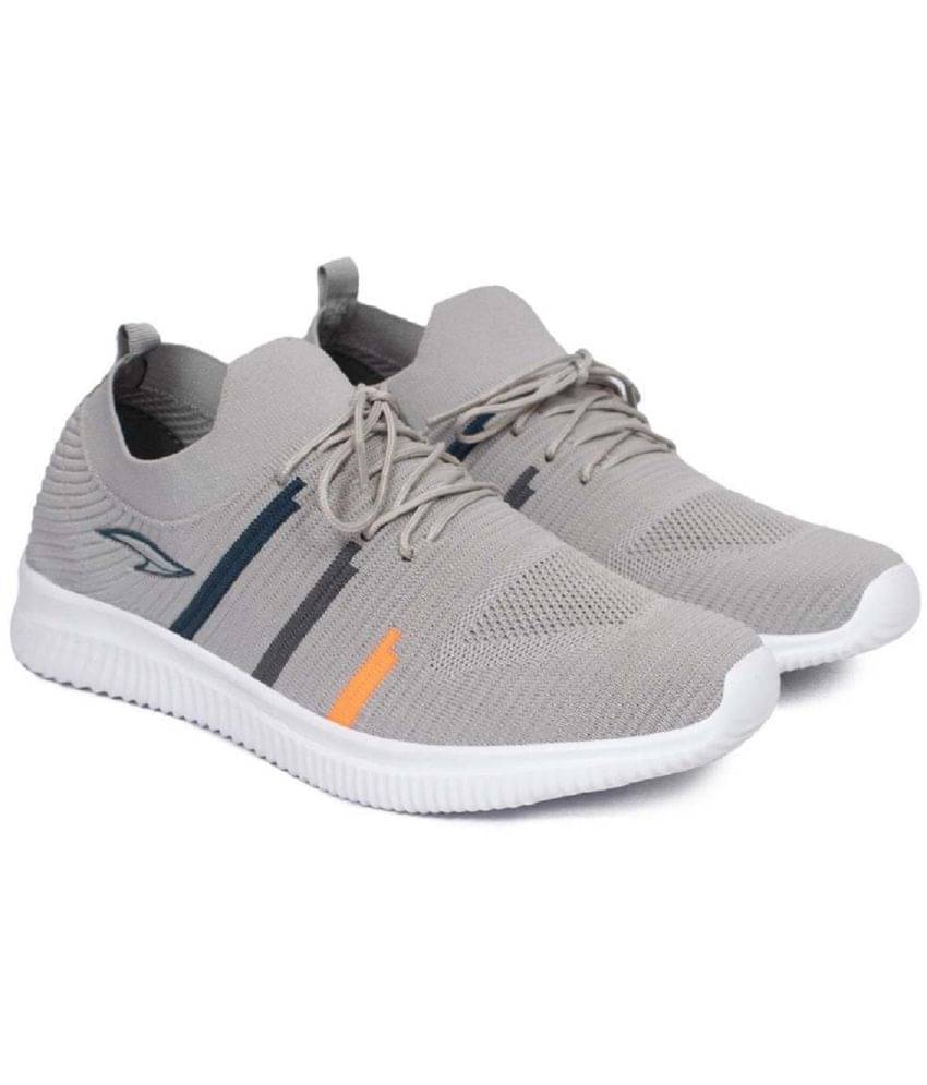     			ASIAN HATTRICK-14 Gray Men's Sports Running Shoes