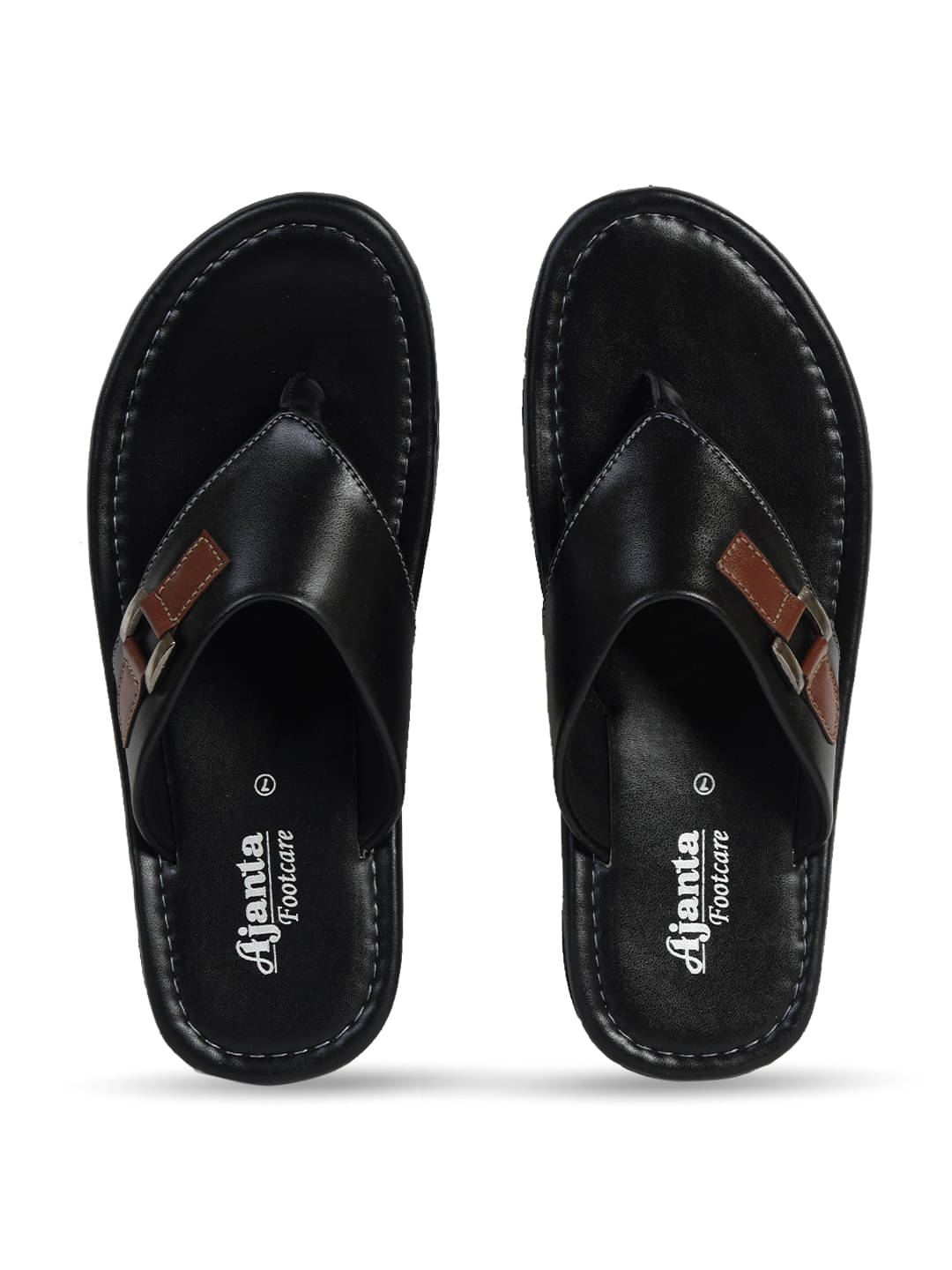     			Ajanta - Black Men's Sandals