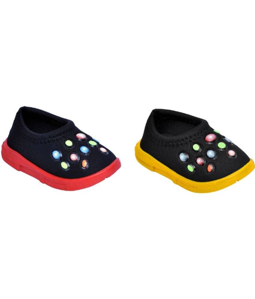     			NEOBABY - MultiColor Booties For Baby Boy & Baby Girl 12-18 Months ( Pack of 2 )