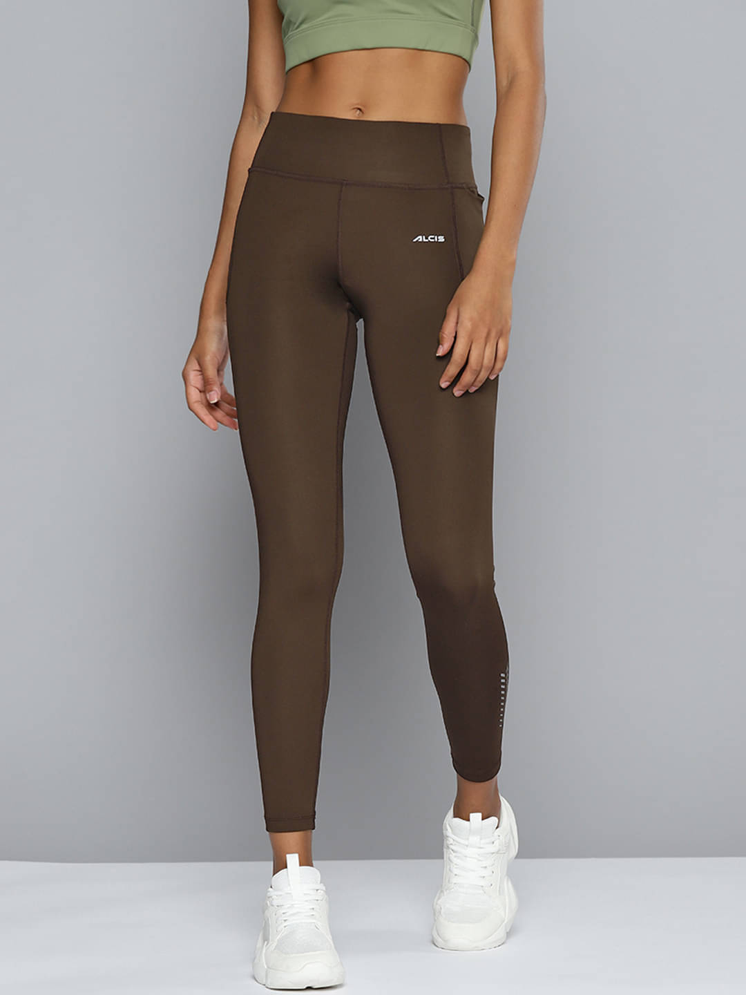     			Alcis - Brown Polyester Slim Fit Women's Sports Tights ( Pack of 1 )