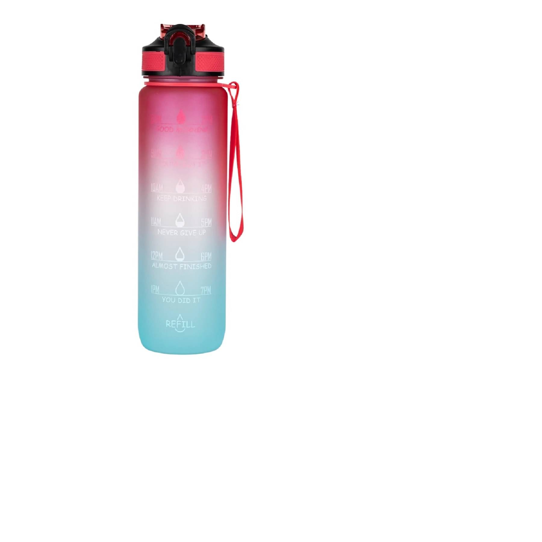 BD Motivational Time Mark Sports Sipper Multicolour Water Bottle 1000 mL ( Set of 1 )     			BD Motivational Time Mark Sports Sipper Multicolour Water Bottle 1000 mL ( Set of 1 )