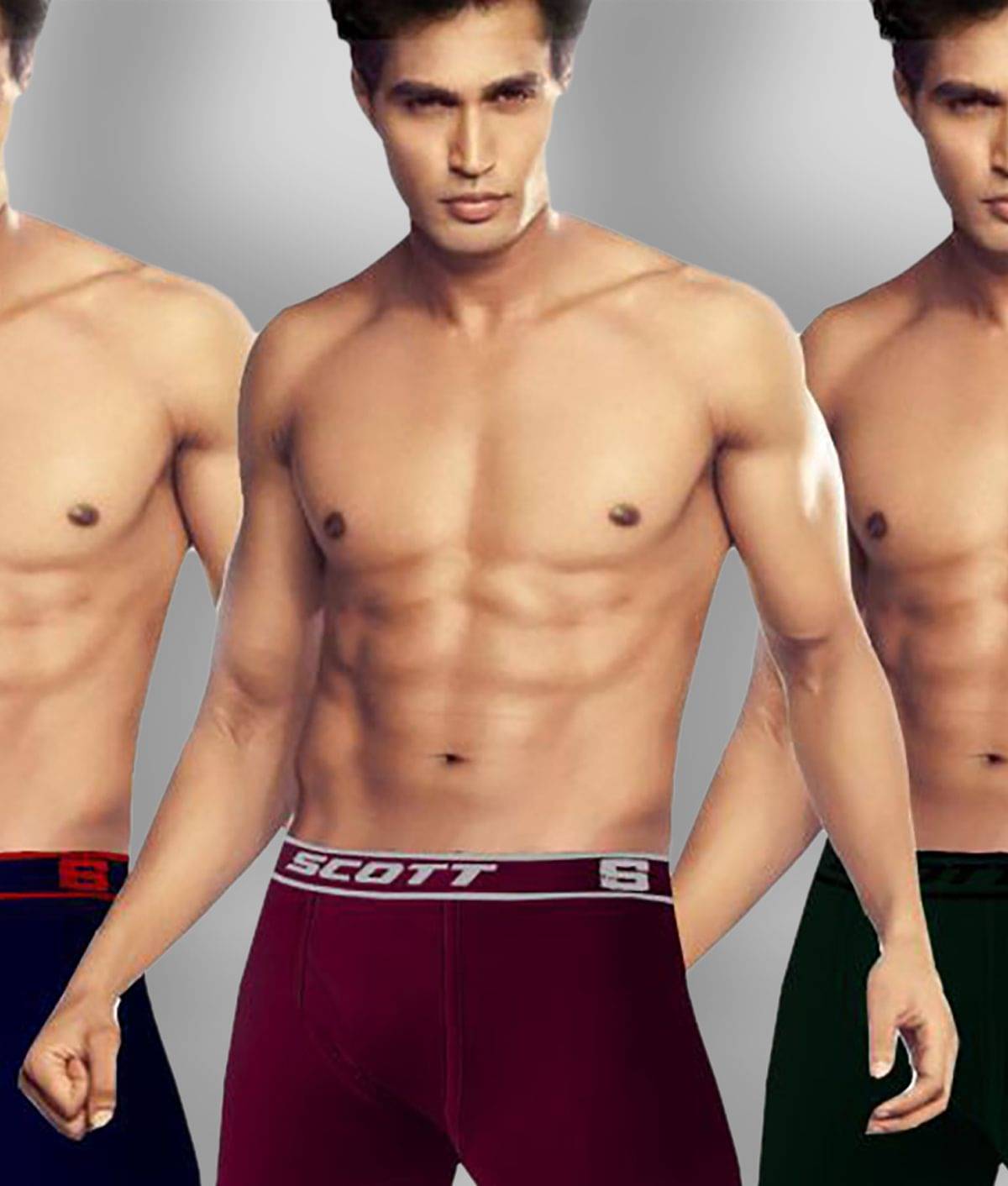 Dixcy - Red 100% Cotton Men's Trunks ( Pack of 3 ) Dixcy - Red 100% Cotton Men's Trunks ( Pack of 3 )