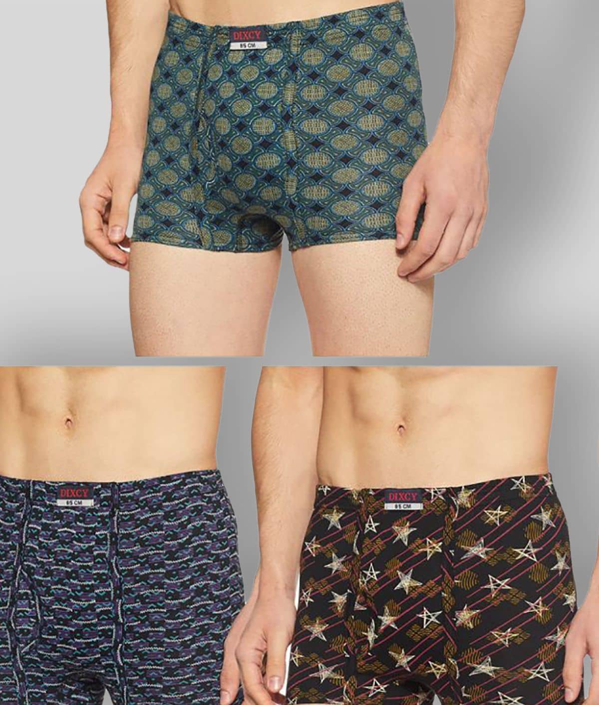 Dixcy Scott - Multicolor 100% Cotton Men's Trunks ( Pack of 3 )