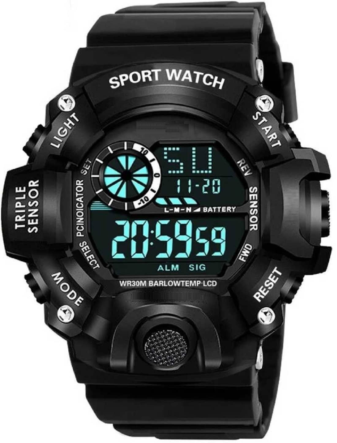 Hala - Black Dial Digital Boys Watch ( Pack of 1 )