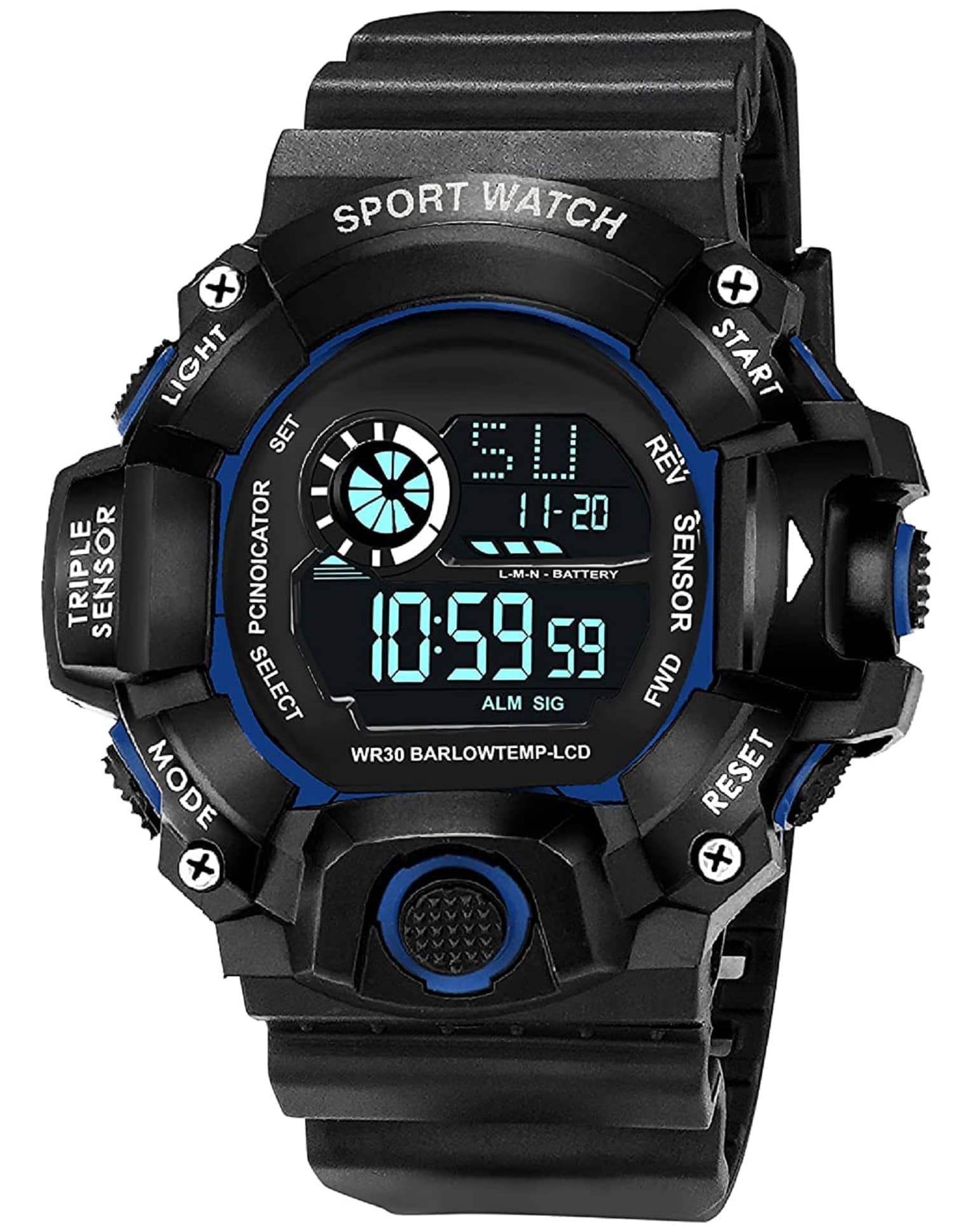 Hala - Blue Dial Digital Boys Watch ( Pack of 1 )