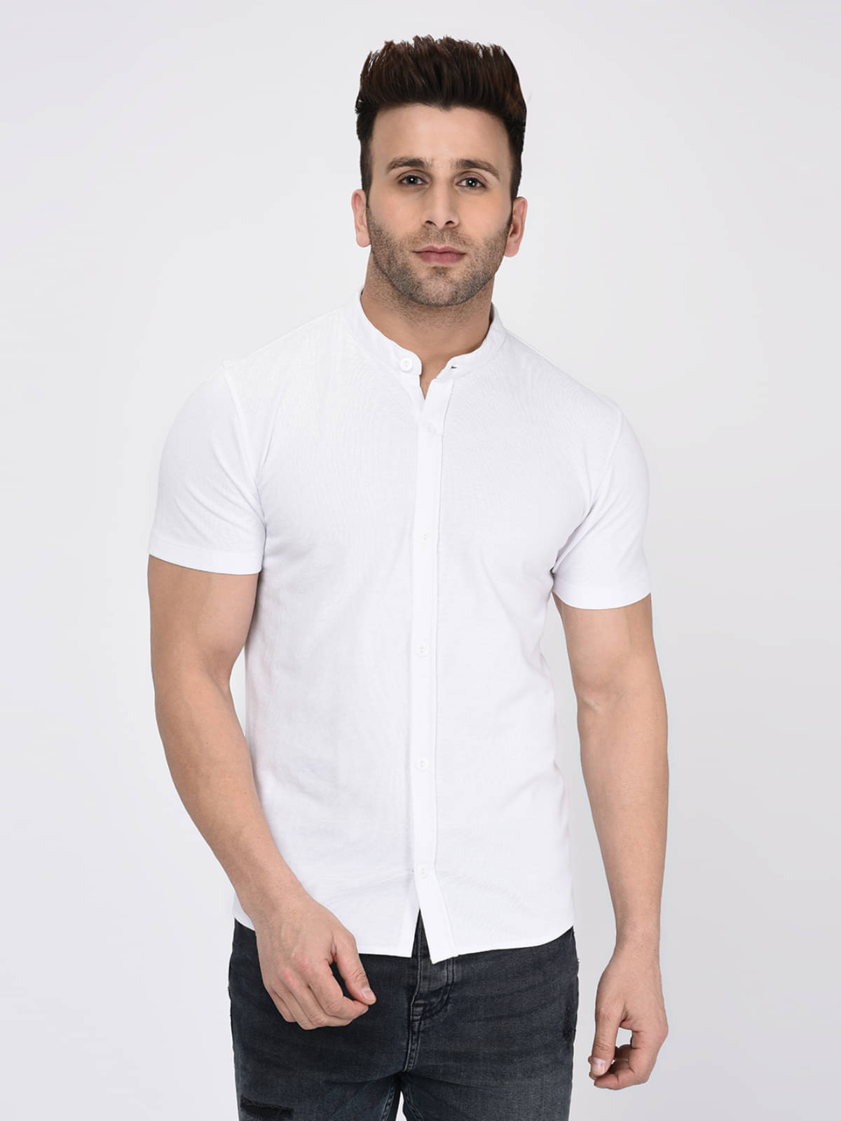     			Wild West - White Cotton Regular Fit Men's Casual Shirt ( Pack of 1 )