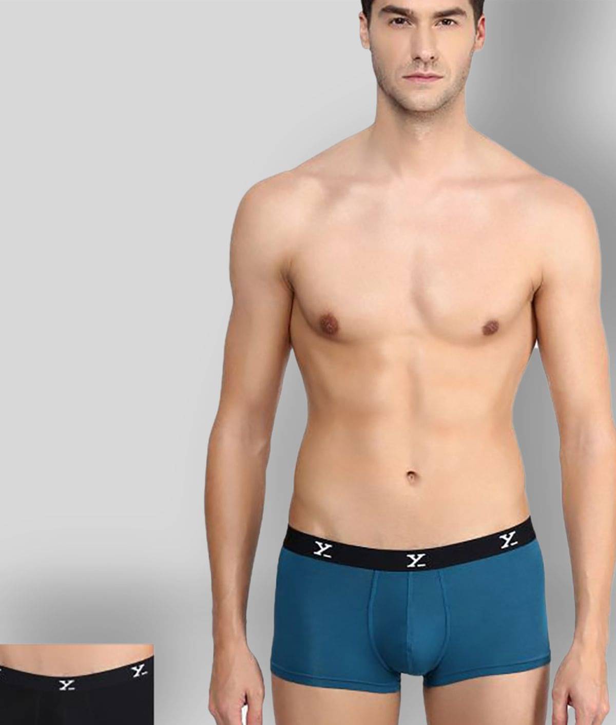 XYXX Pack of 2 Modal Trunks For Men's ( Teal ) XYXX Pack of 2 Modal Trunks For Men's ( Teal )