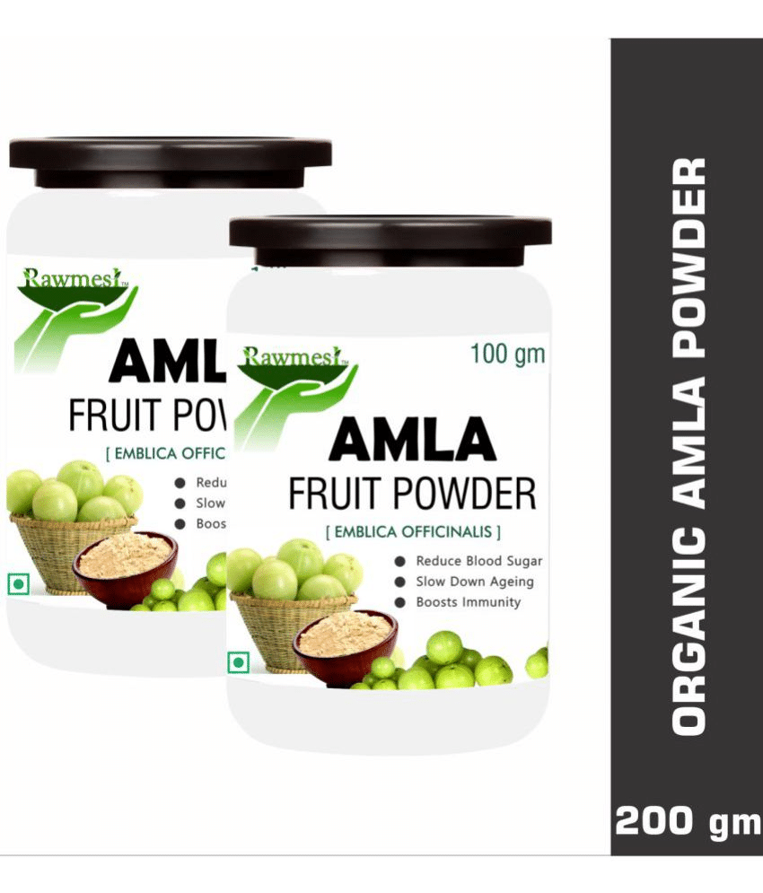 Rawmest 100% Pure Organic Amla Powder 200 Gm Pack of 2 Rawmest 100% Pure Organic Amla Powder 200 Gm Pack of 2