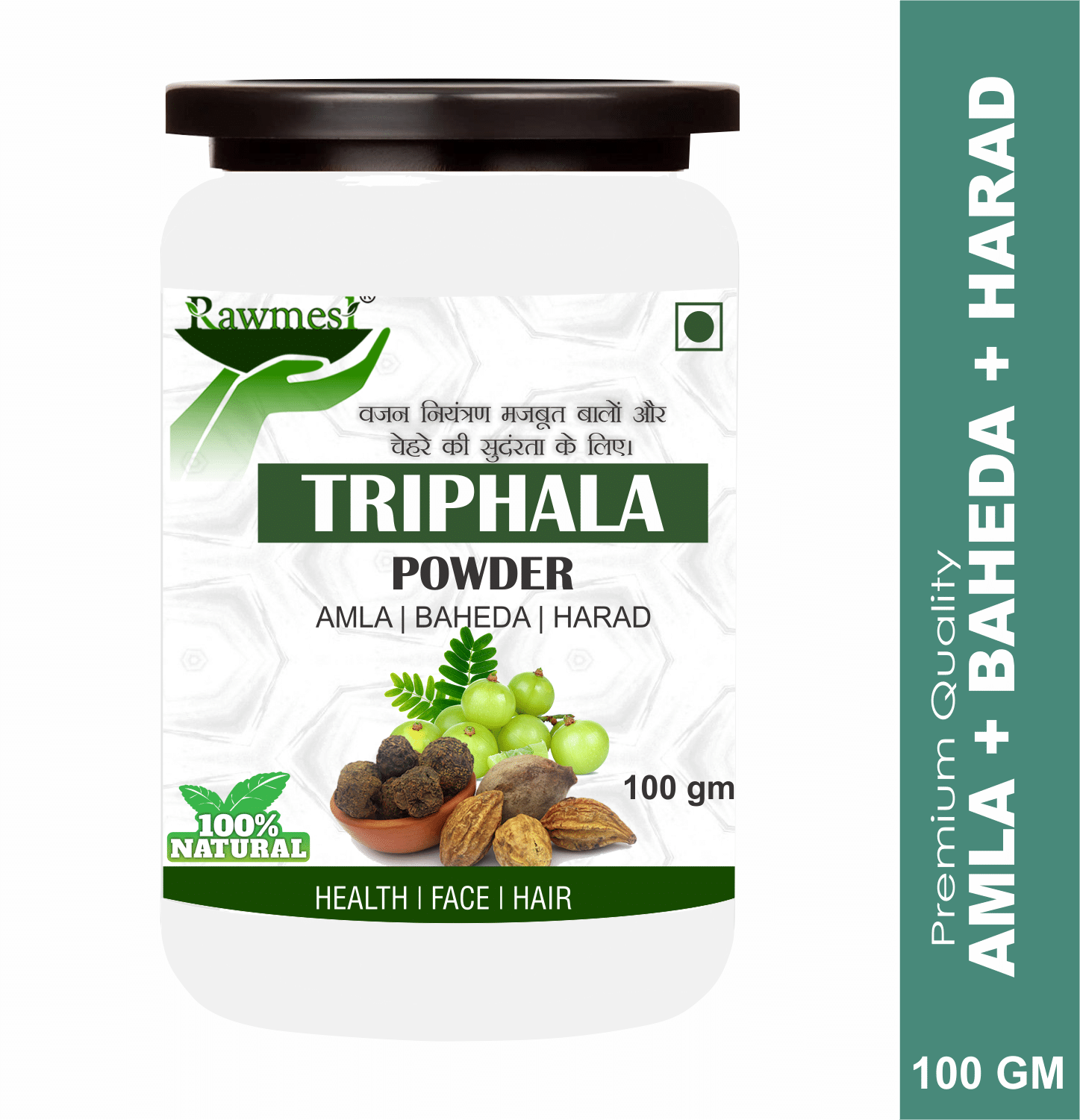Rawmest 100% Pure Organic Triphala Powder 100 Gm Pack of 1 Rawmest 100% Pure Organic Triphala Powder 100 Gm Pack of 1