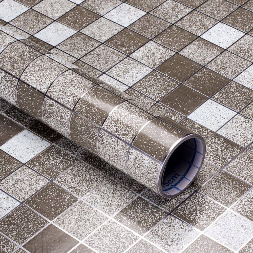 Self-Adhesive Oil Proof WaterProof Anti-Mold and Heat Resistant Kitchen Platfrom Mosaic Bathroom Sticker ( 200 x 1 cms ) Self-Adhesive Oil Proof WaterProof Anti-Mold and Heat Resistant Kitchen Platfrom Mosaic Bathroom Sticker ( 200 x 1 cms )