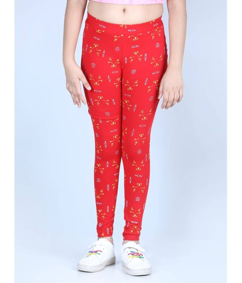     			StyleStone Pack of 1 Girls Lycra Leggings ( Red )